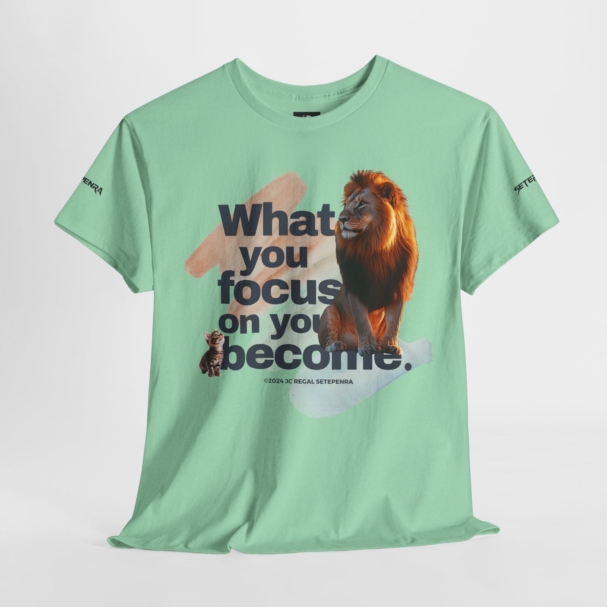 What You Focus On You Become Unisex Heavy Cotton Tee