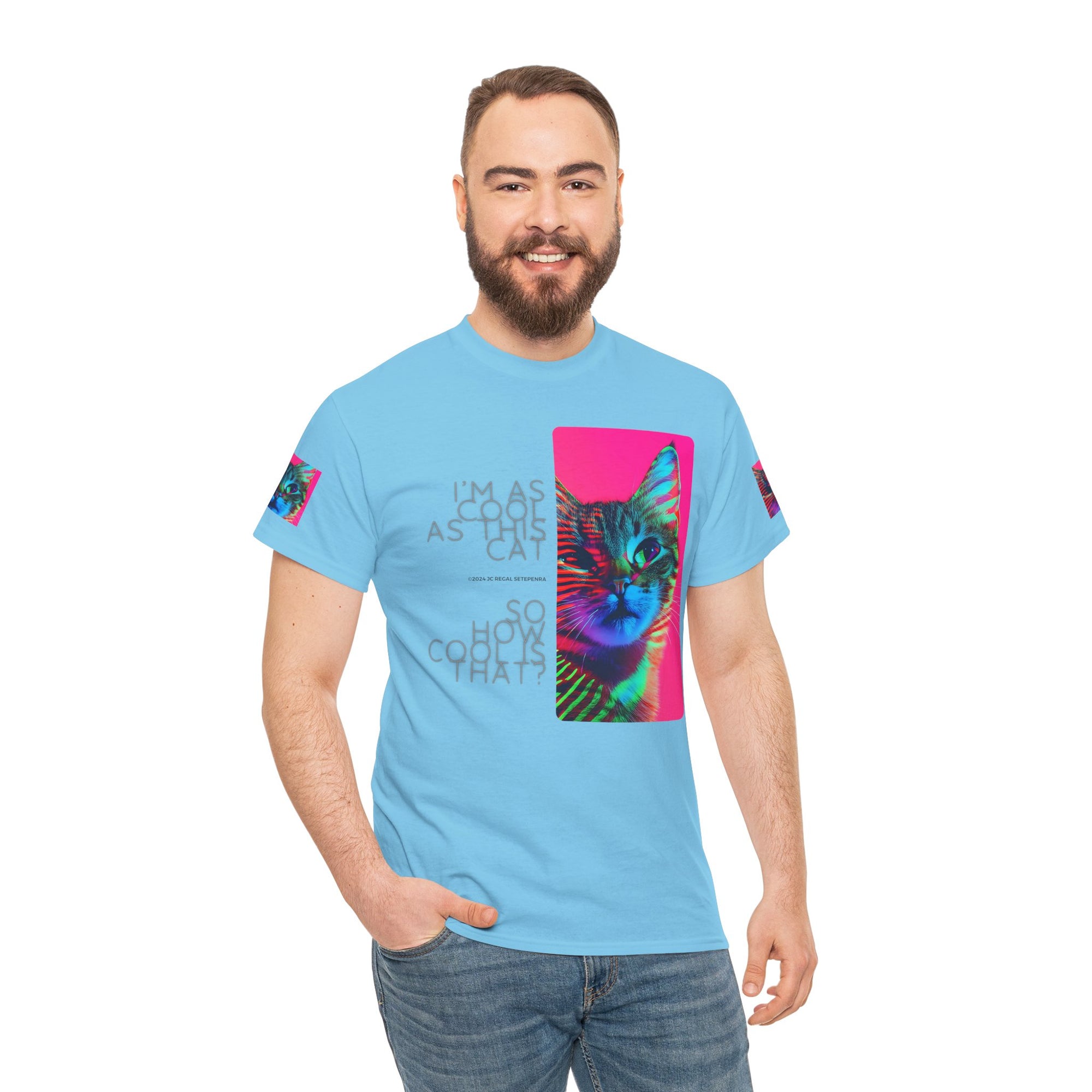 Cool Cat (Whiskers 2) Unisex Heavy Cotton Tee