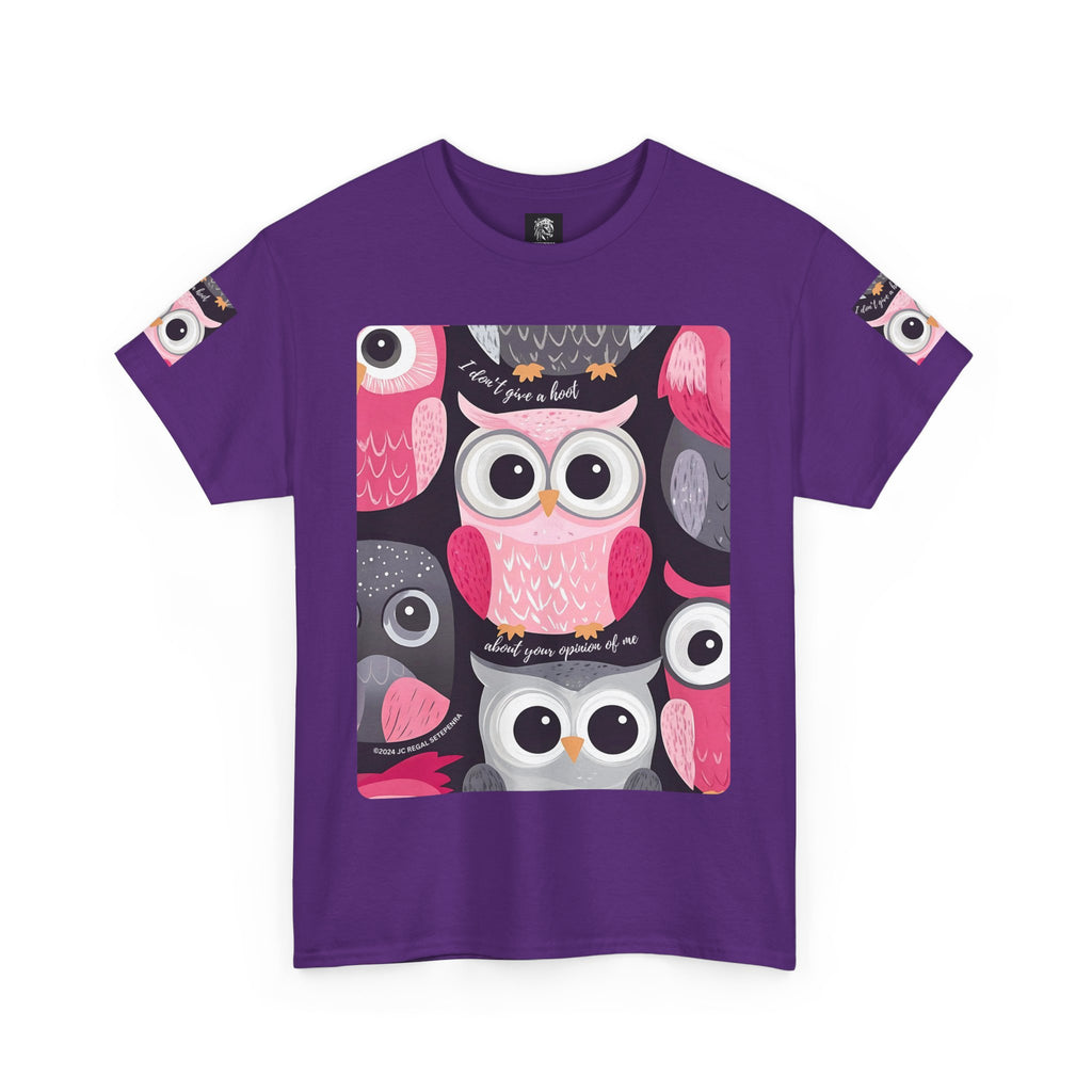 Don't Give A Hoot Unisex Heavy Cotton Tee SETEPENRA T-Shirt.