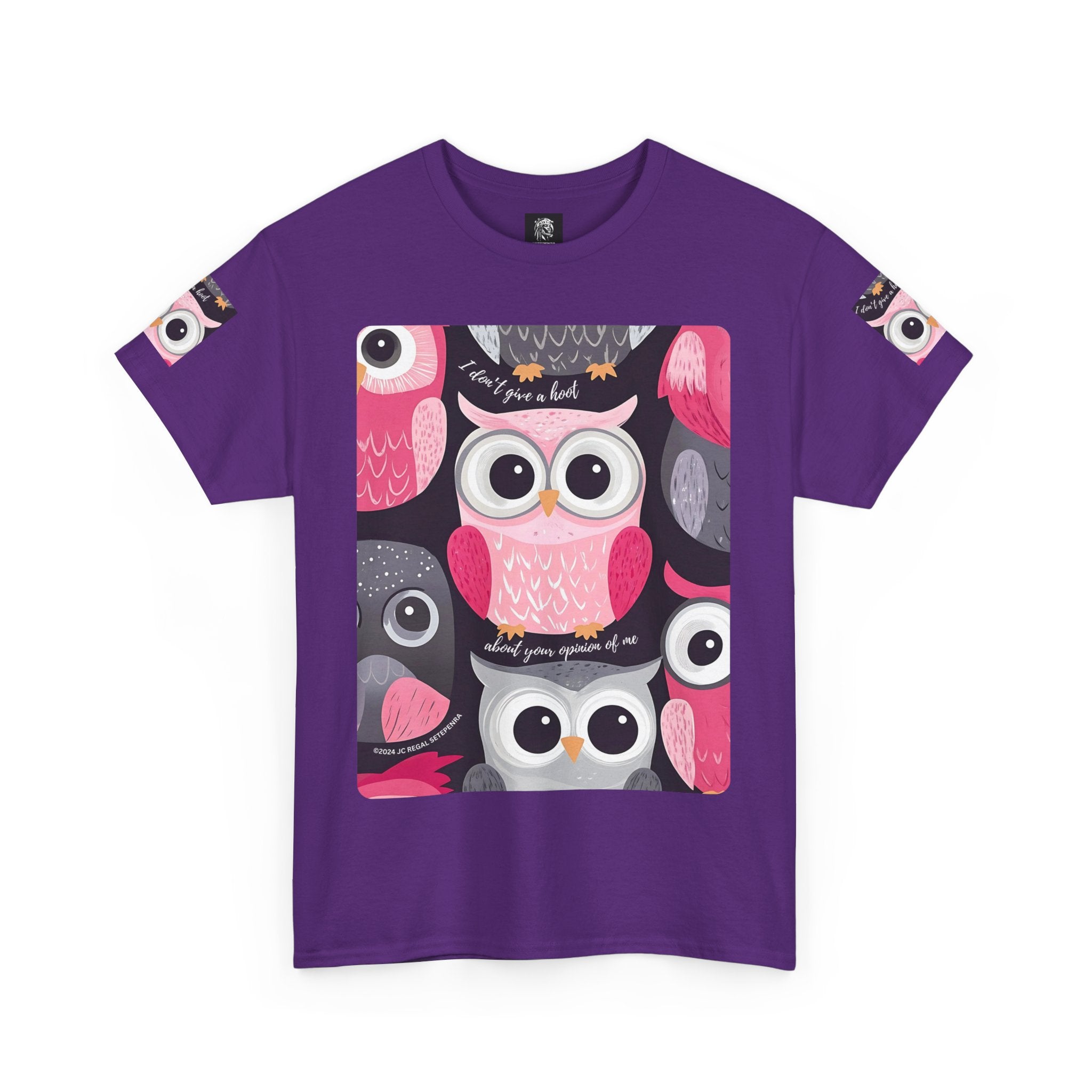 Don't Give A Hoot Unisex Heavy Cotton Tee SETEPENRA T-Shirt.