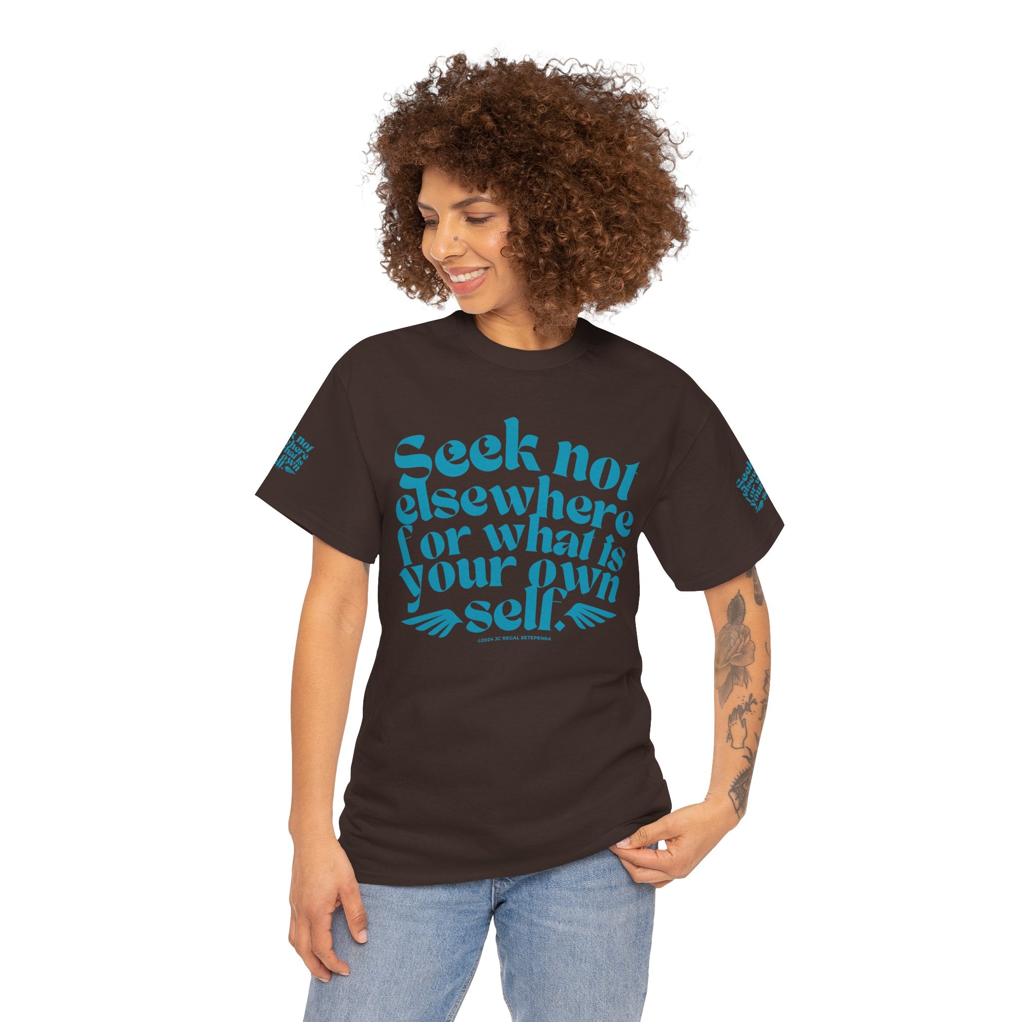 Seek Not Elsewhere (Aqua Edition) Unisex Heavy Cotton Tee