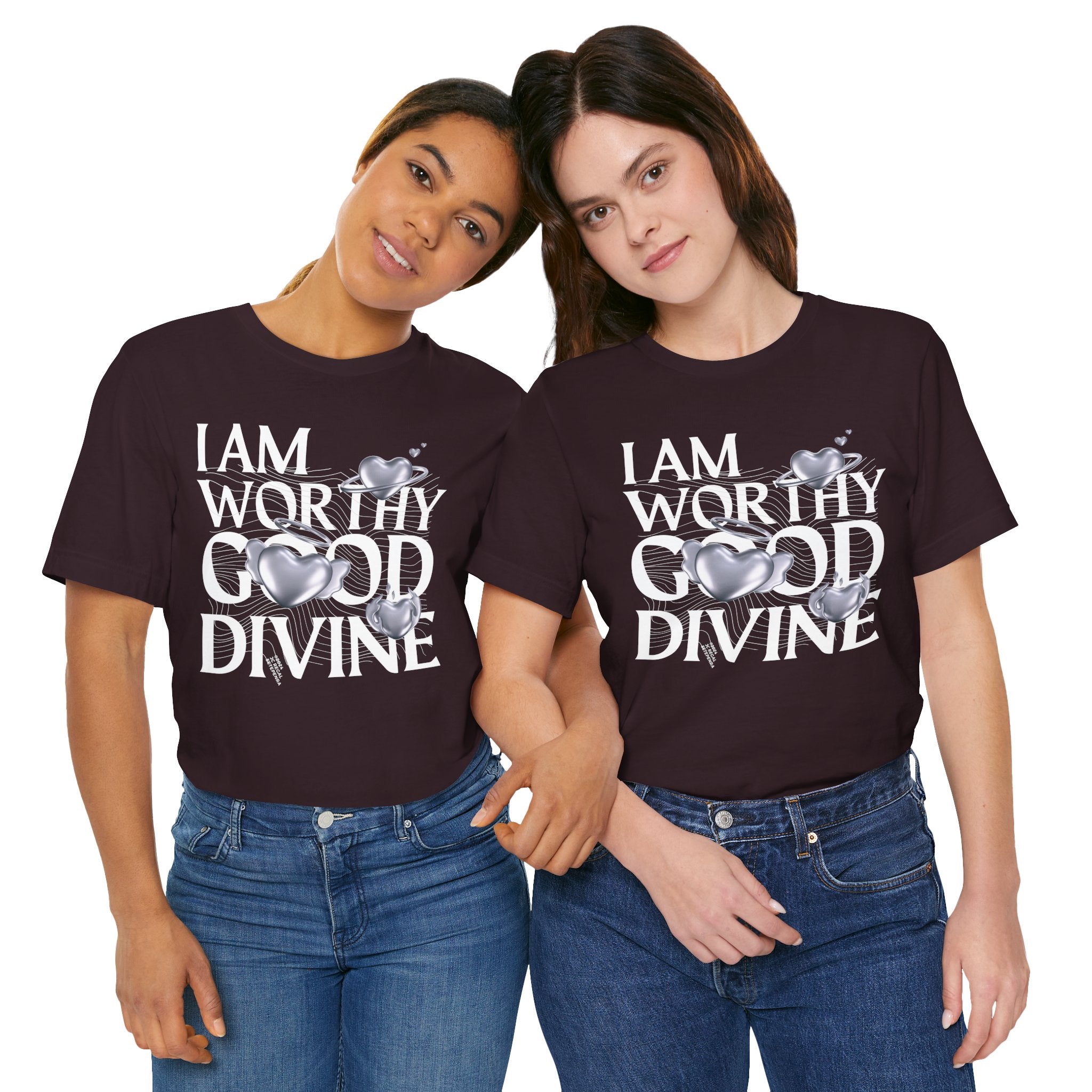 I AM WORTHY GOOD DIVINE Unisex Jersey Short Sleeve Tee