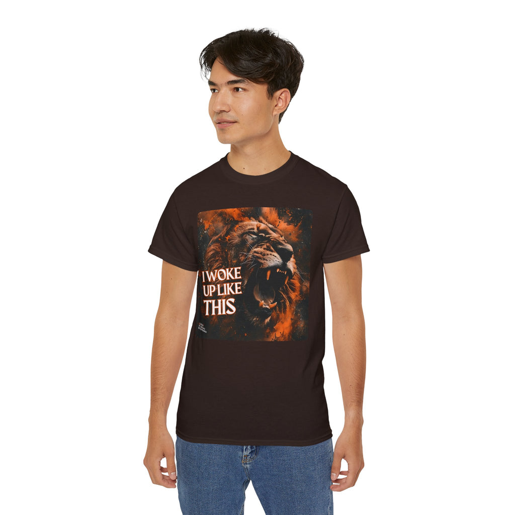 I Woke Up Like This (Roaring Edition 1) Unisex Ultra Cotton Tee SETEPENRA T-Shirt.