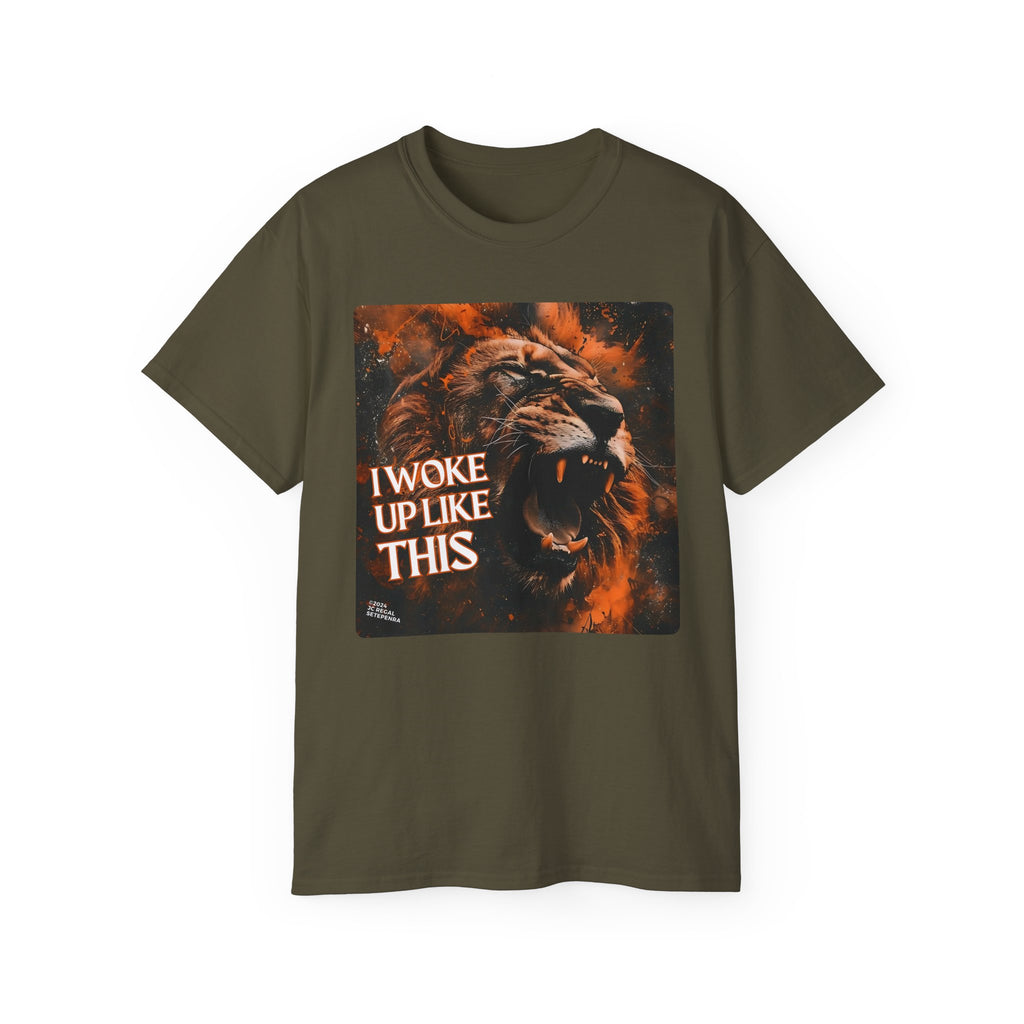 I Woke Up Like This (Roaring Edition 1) Unisex Ultra Cotton Tee SETEPENRA T-Shirt.
