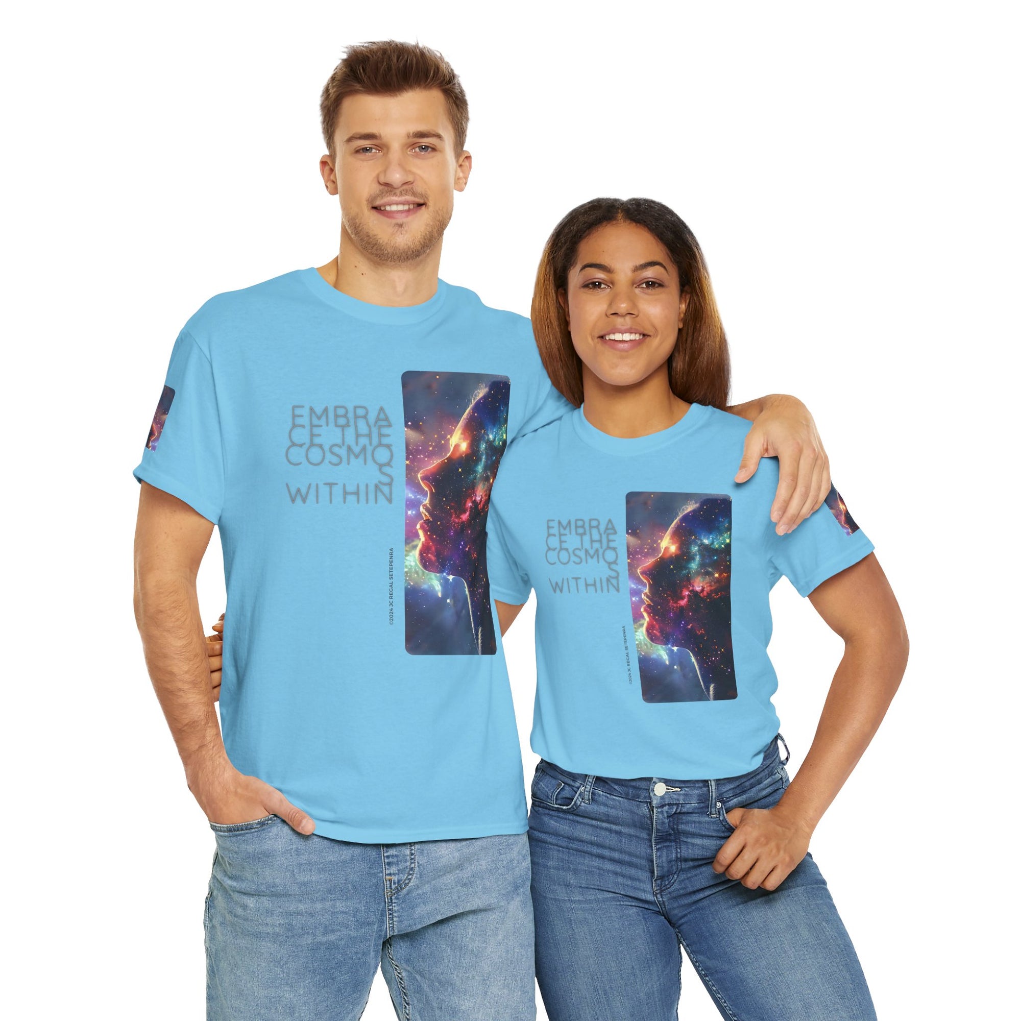 Embrace The Cosmos Within Unisex Heavy Cotton Tee