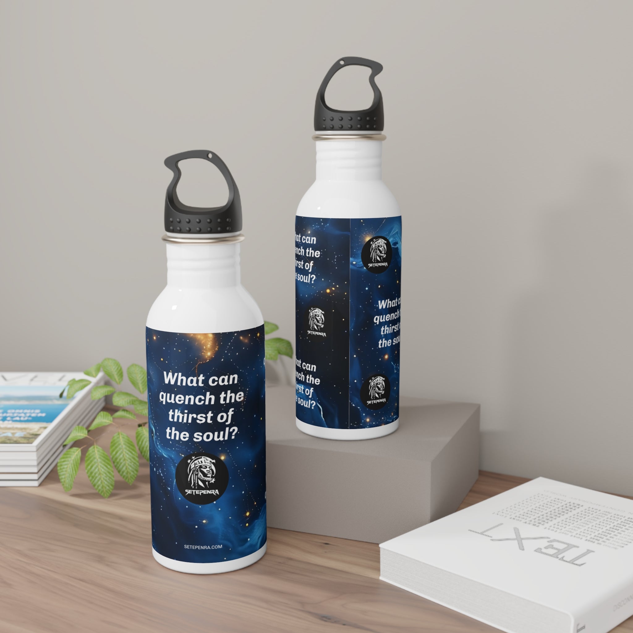 SETEPENRA Thirst Of The Soul Stainless Steel Water Bottle (Blue Cosmic) SETEPENRA Mug.