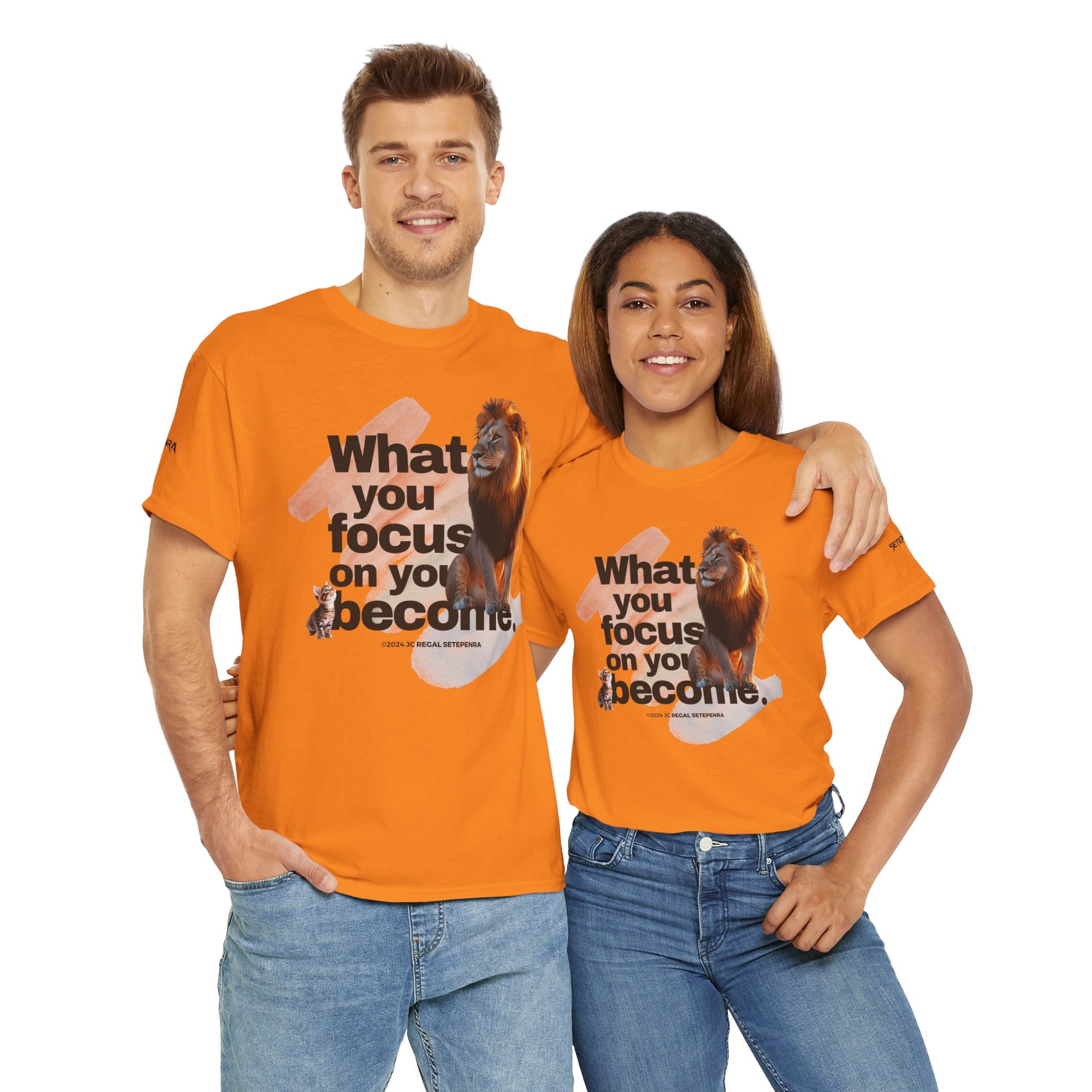 What You Focus On You Become Unisex Heavy Cotton Tee