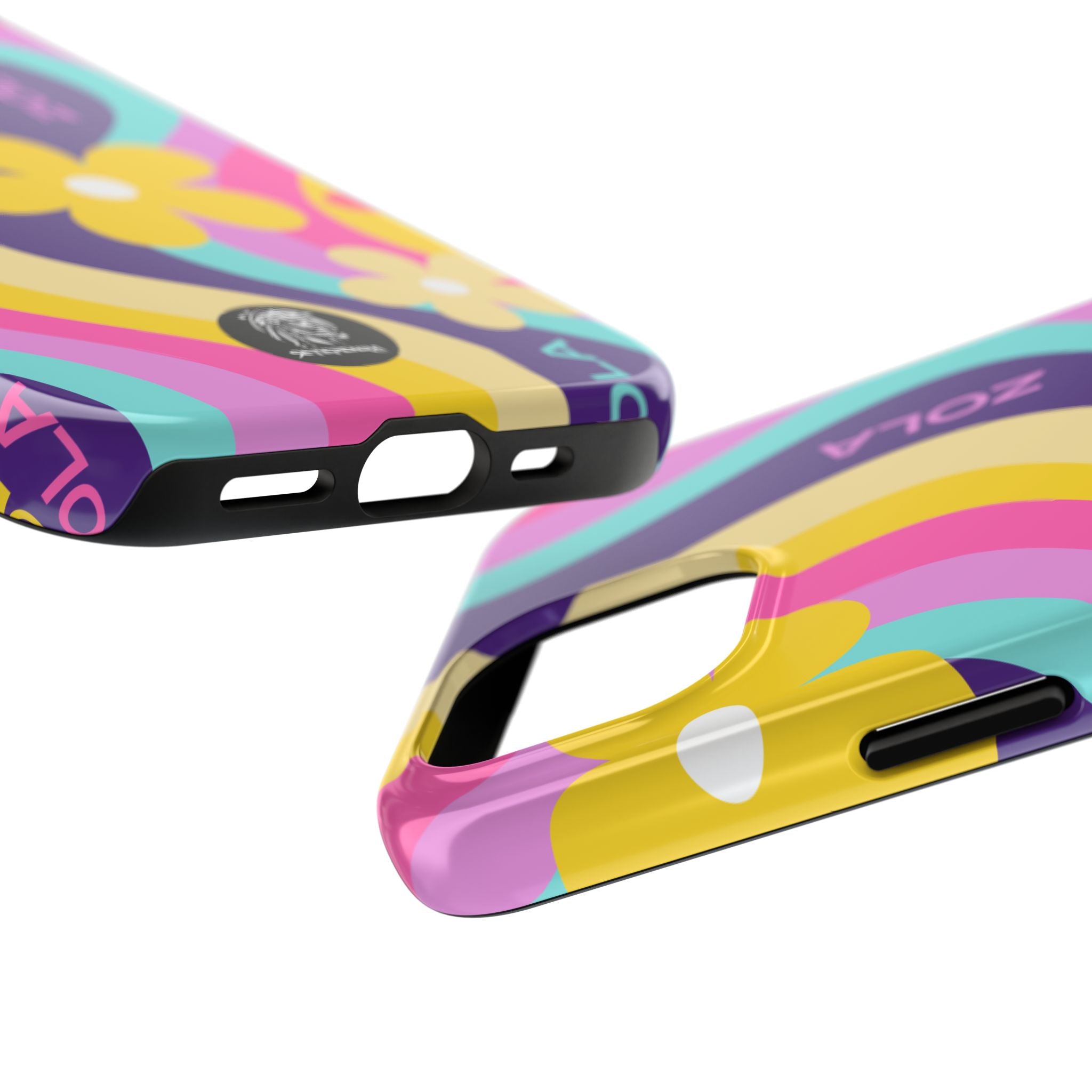 Zola Tough Phone Case (For iPhone, Galaxy & More) - Purple Wave