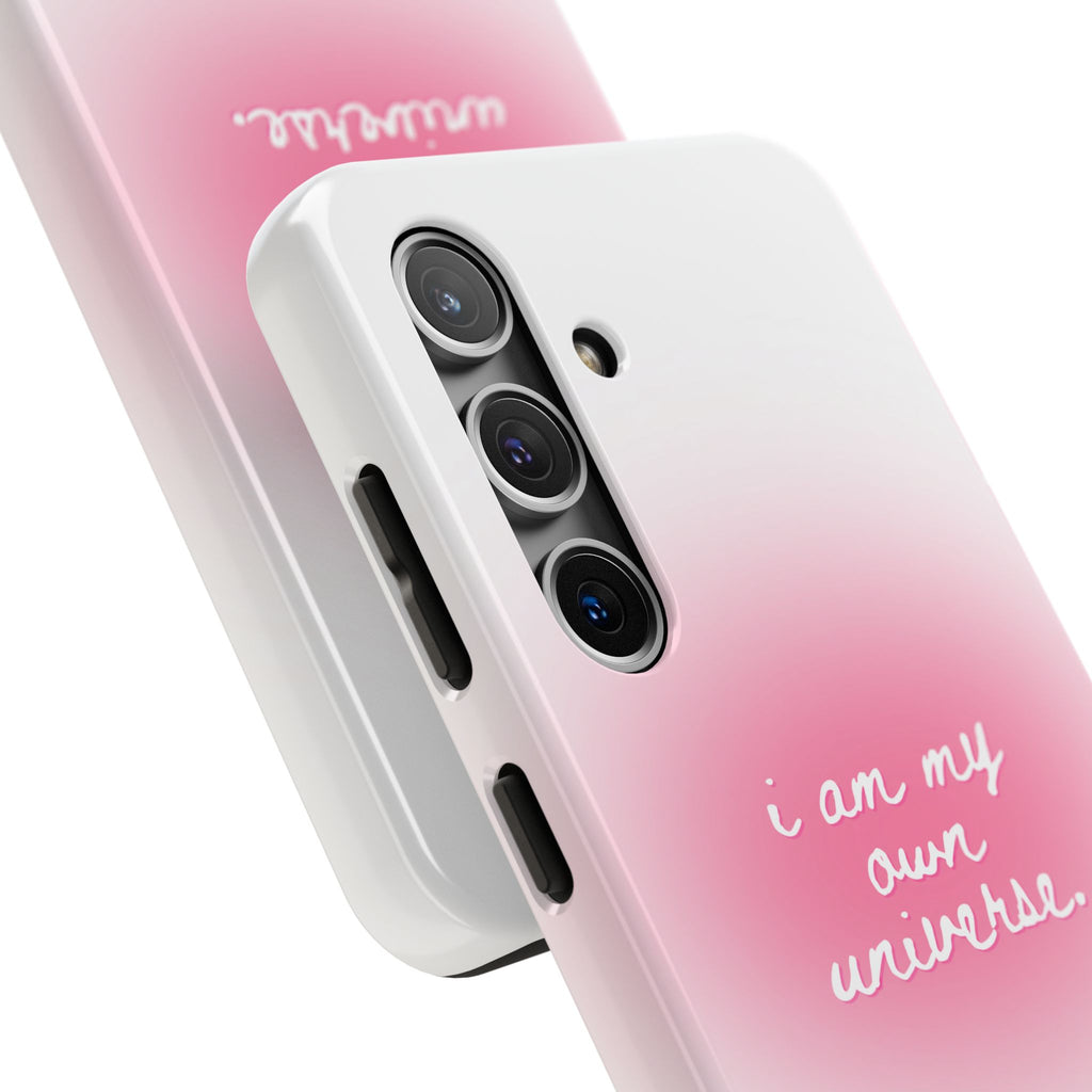 I Am My Own Universe Tough Phone Case (For iPhone, Galaxy & More) - White