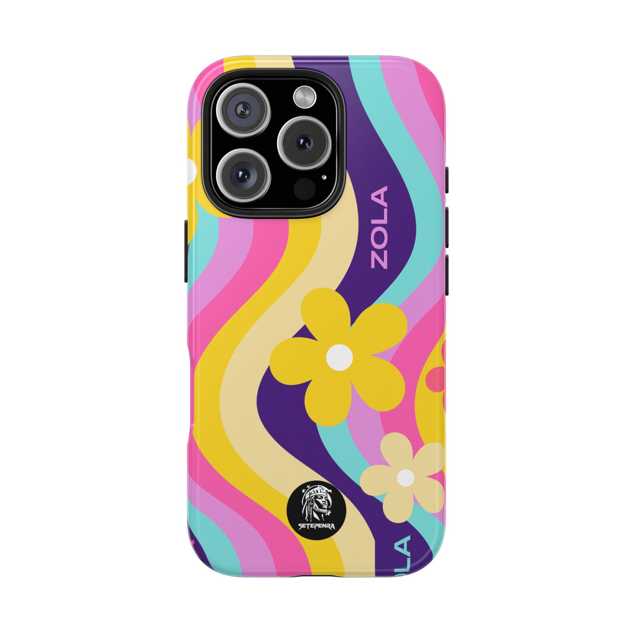 Zola Tough Phone Case (For iPhone, Galaxy & More) - Purple Wave