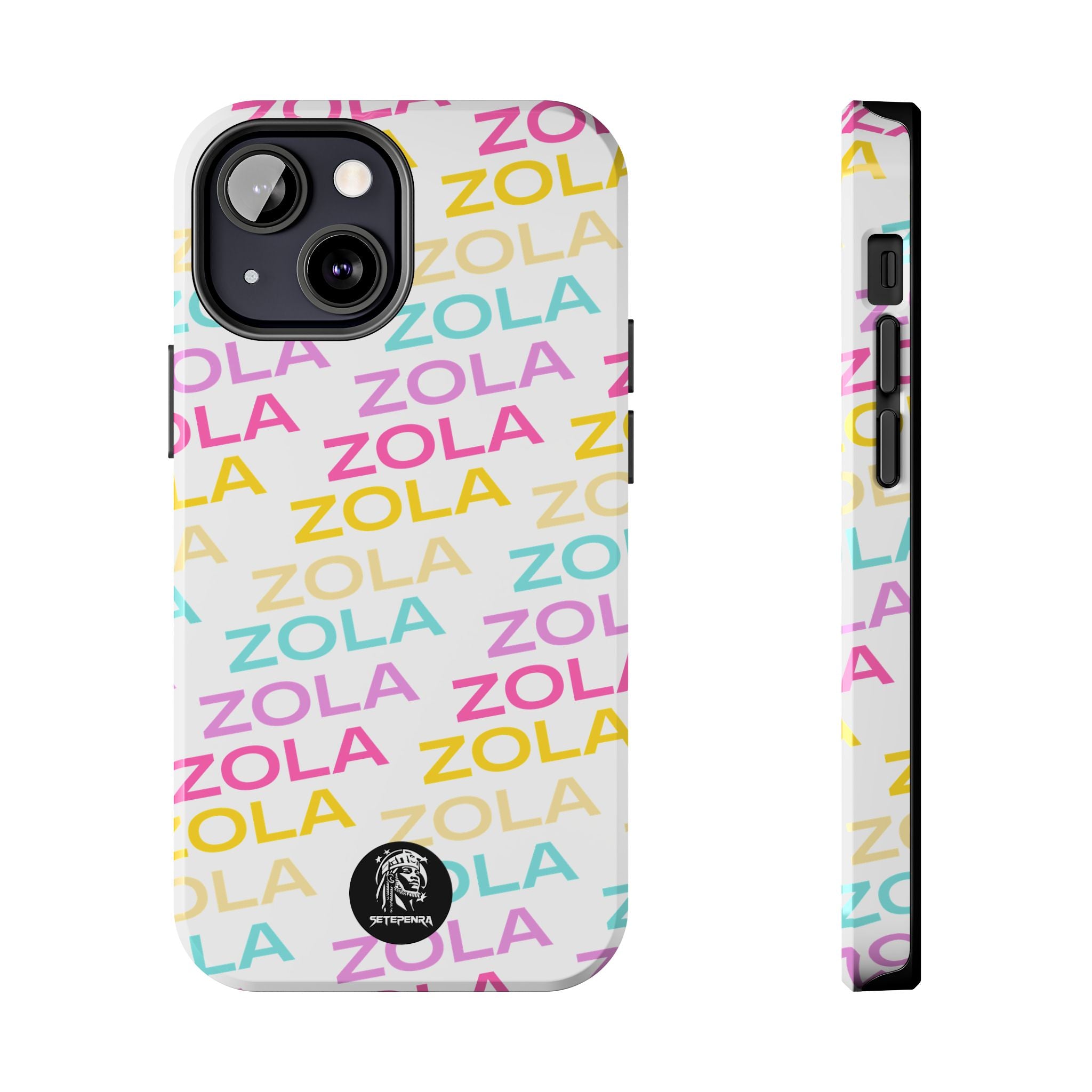 Zola Tough Phone Case (For iPhone, Galaxy & More) - White SETEPENRA Phone Case.