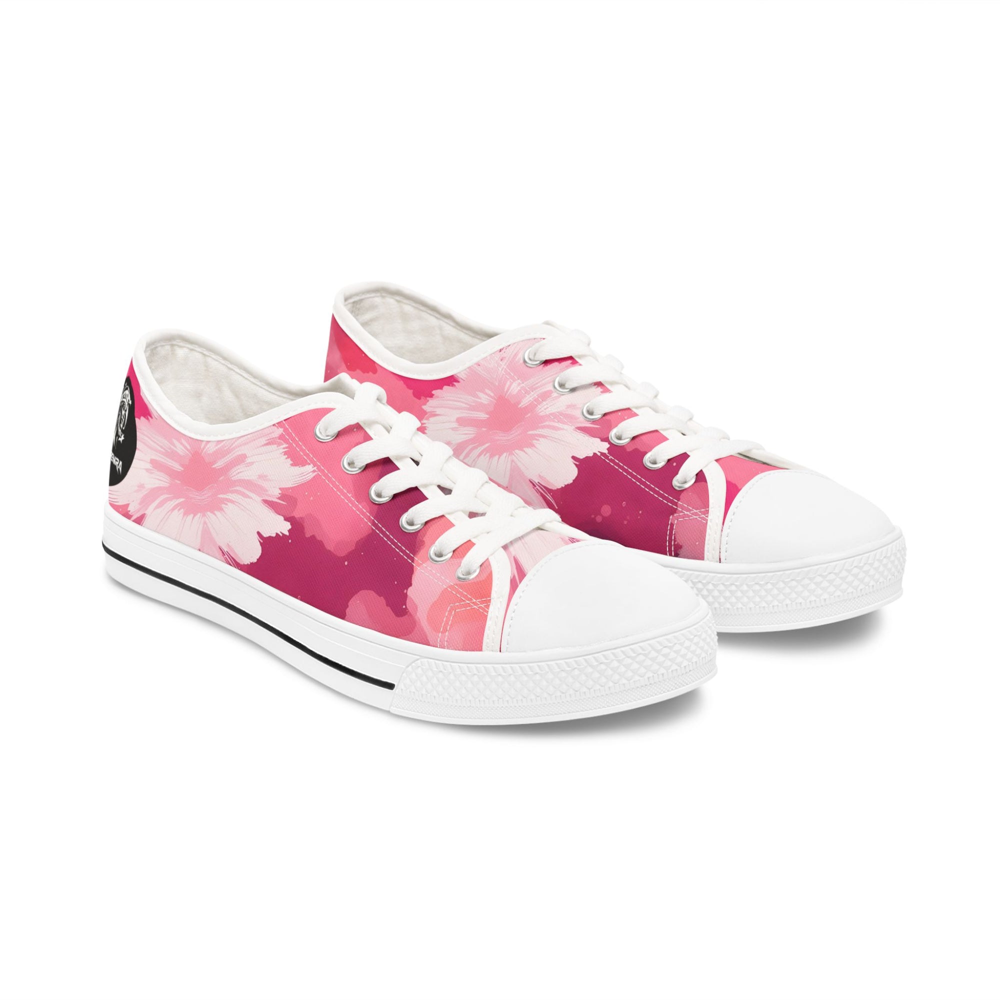 Pinking Bloom Women's Low Top Sneakers SETEPENRA Shoes.
