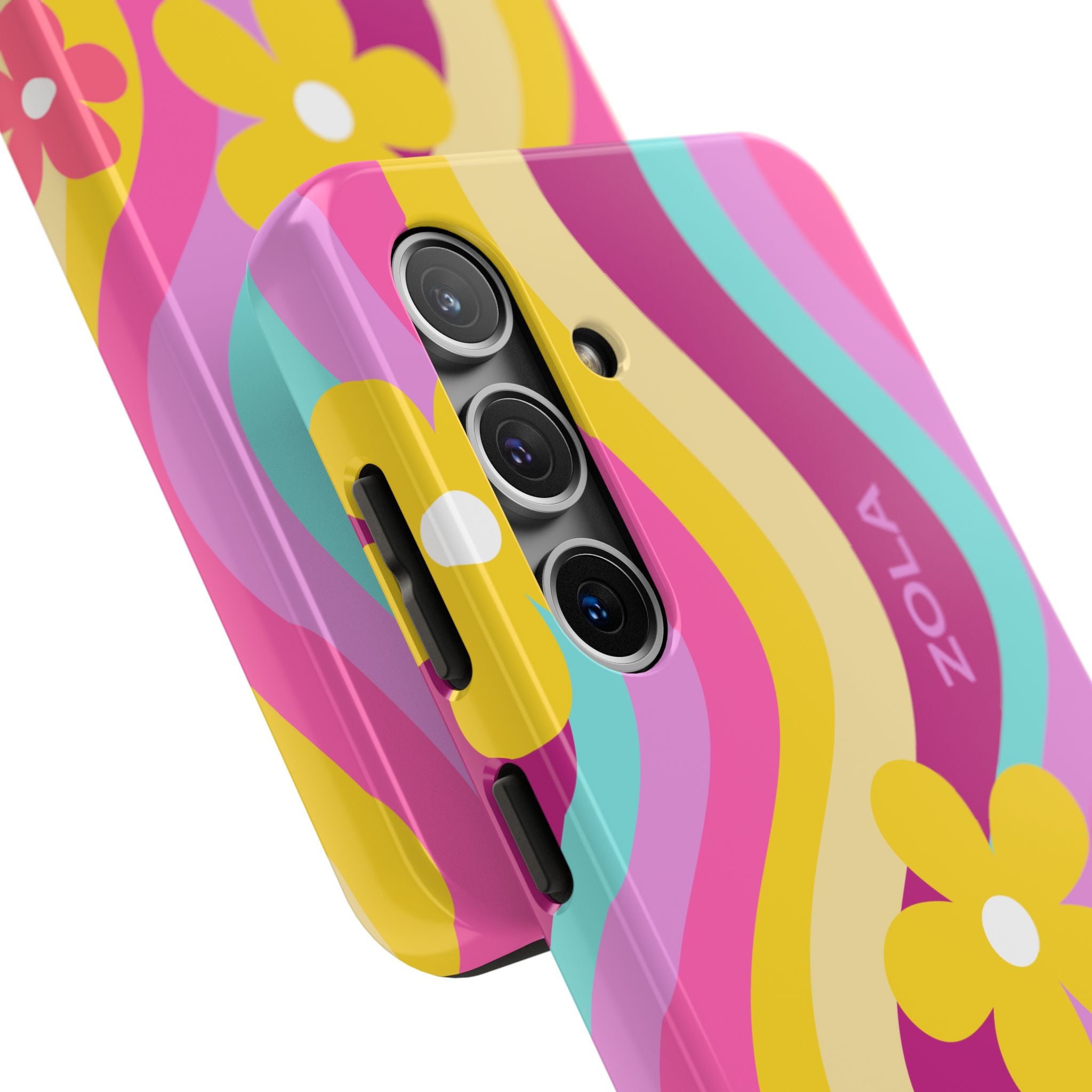 Zola Tough Phone Case (For iPhone, Galaxy & More) - Pink Wave