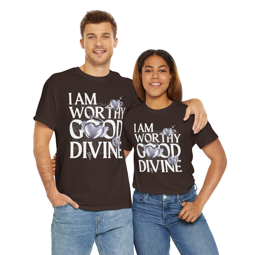 I AM WORTHY GOOD DIVINE Unisex Heavy Cotton Tee