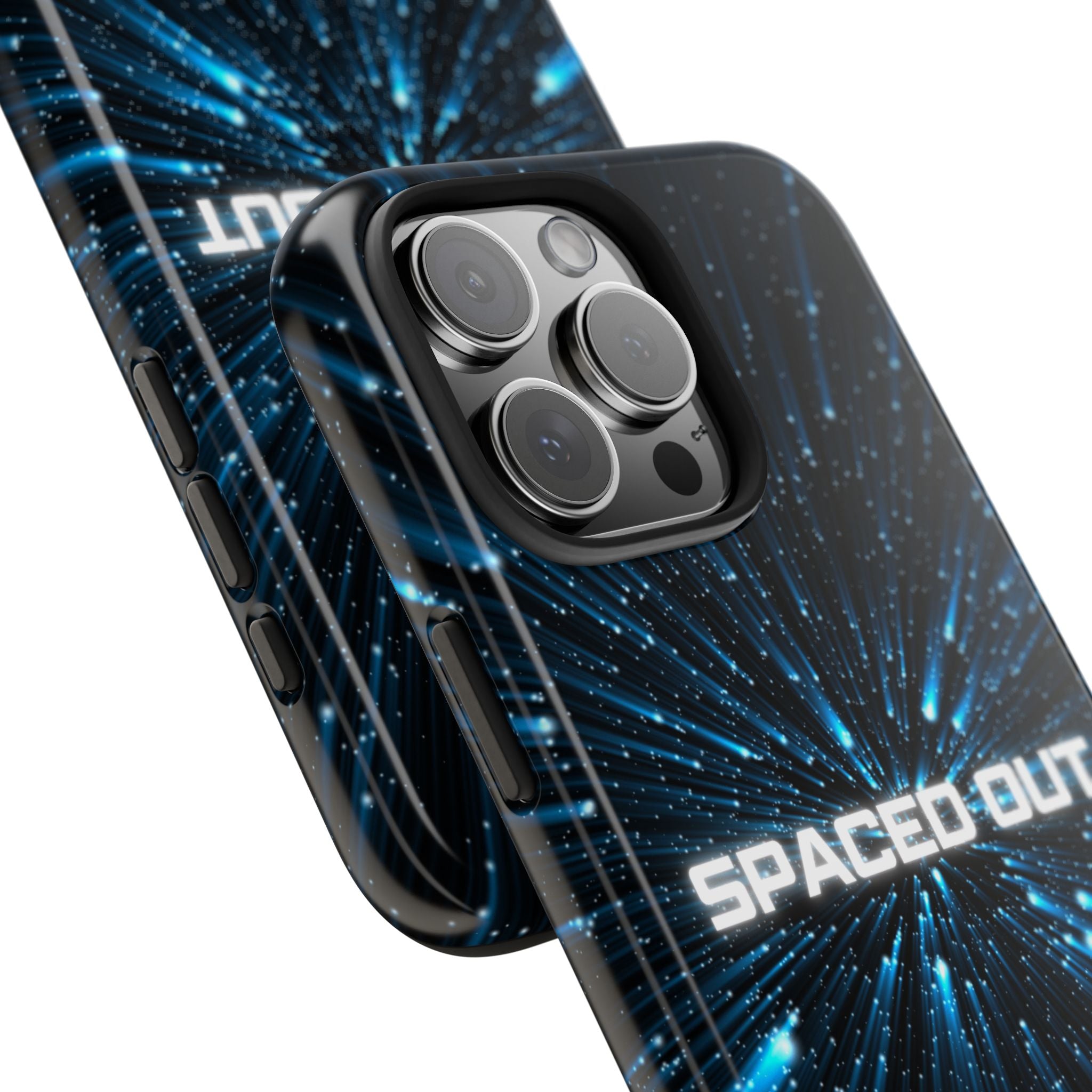 Spaced Out Tough Phone Case — Cosmic Space Warp Protective Cover