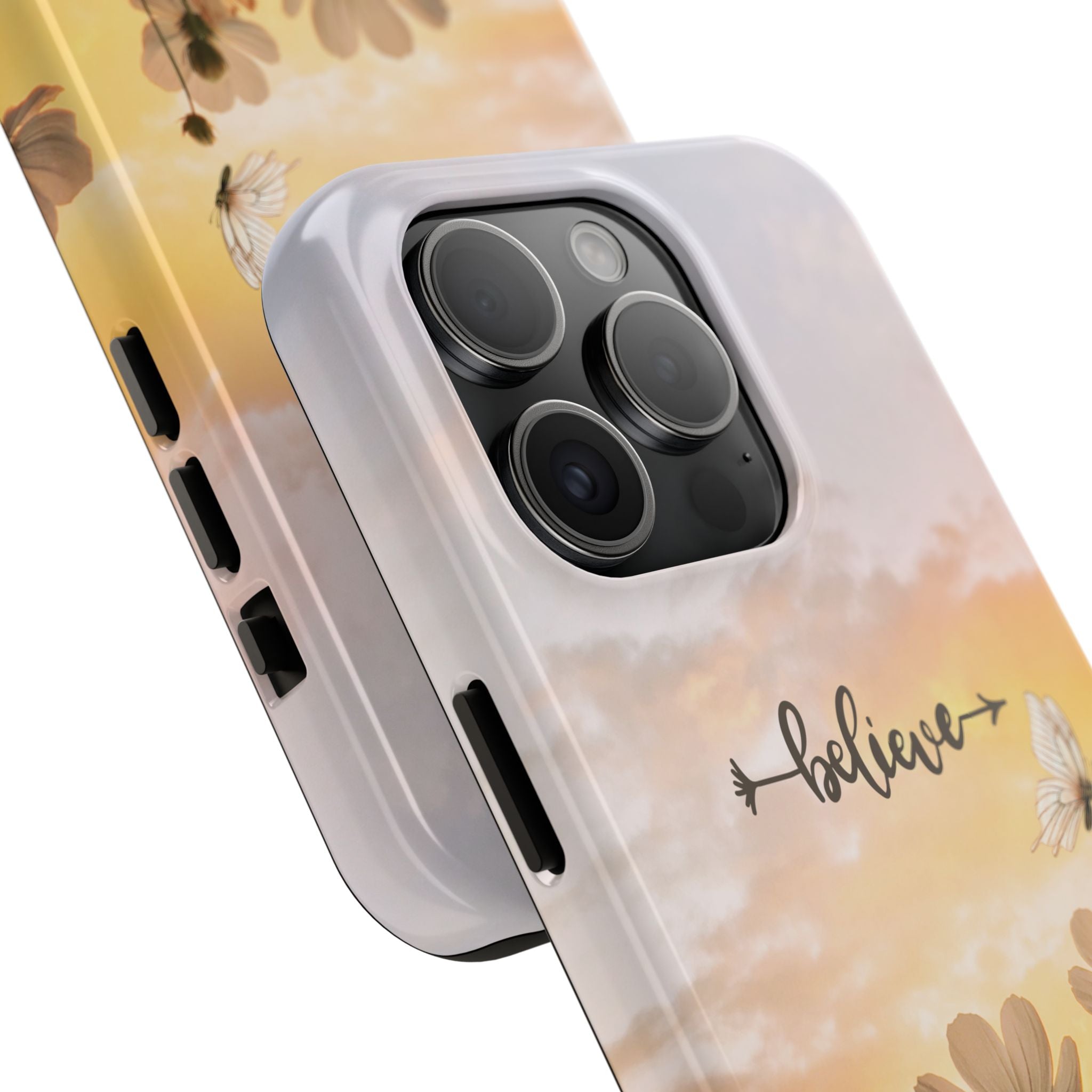 Believe Tough Phone Case (For iPhone, Galaxy & More) - Aesthetic Flower