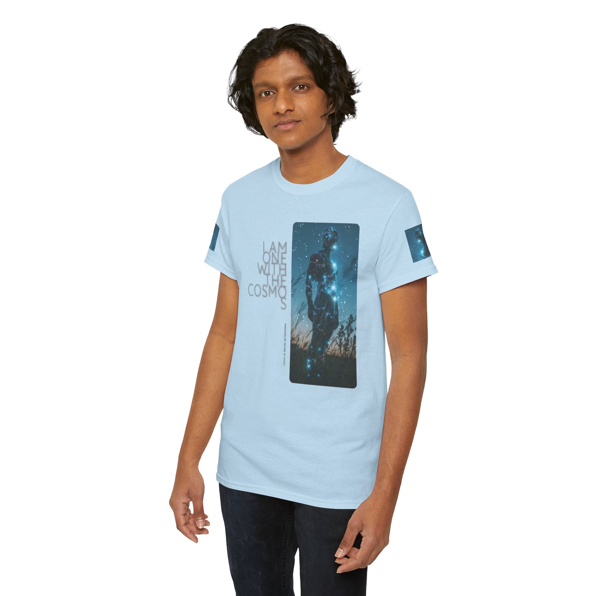 One With The Cosmos Unisex Heavy Cotton Tee