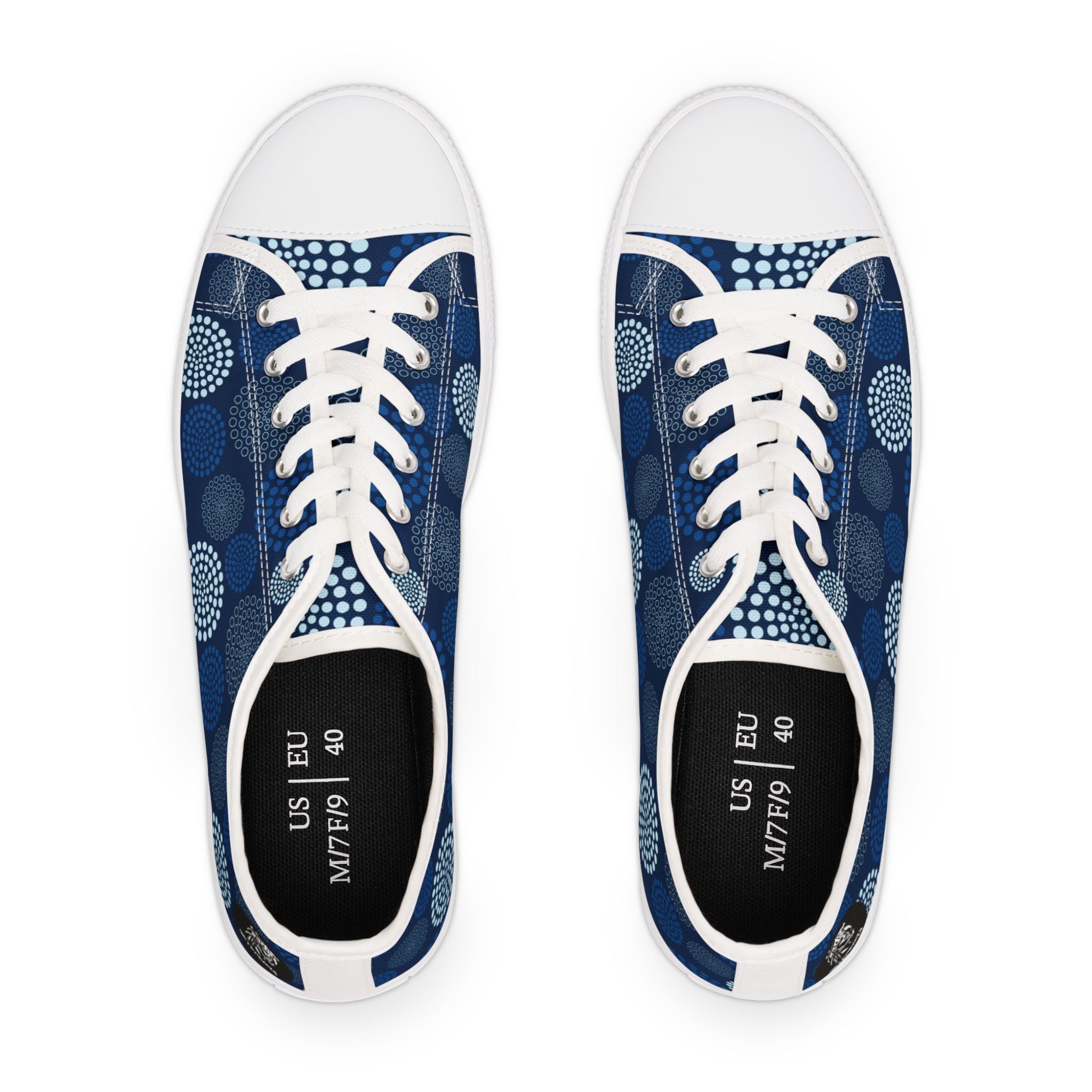 Kaleido Blue Women's Low Top Sneakers