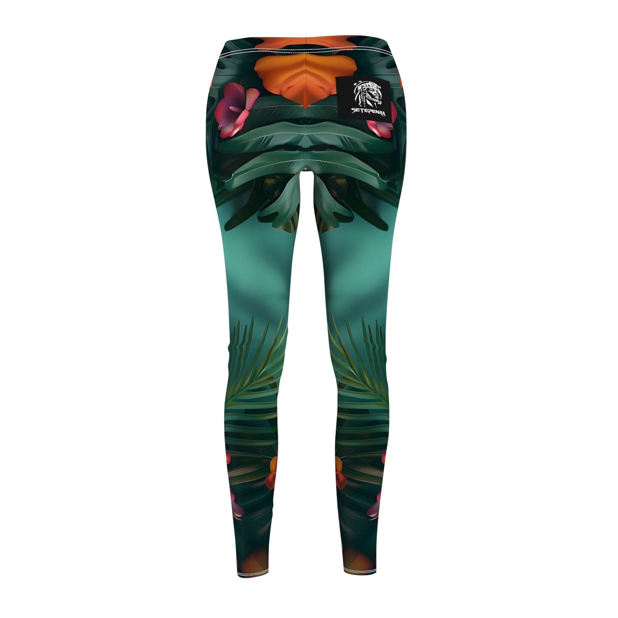 Tropican Retreat (Scene 2) Women's Cut & Sew Casual Leggings SETEPENRA All Over Prints.
