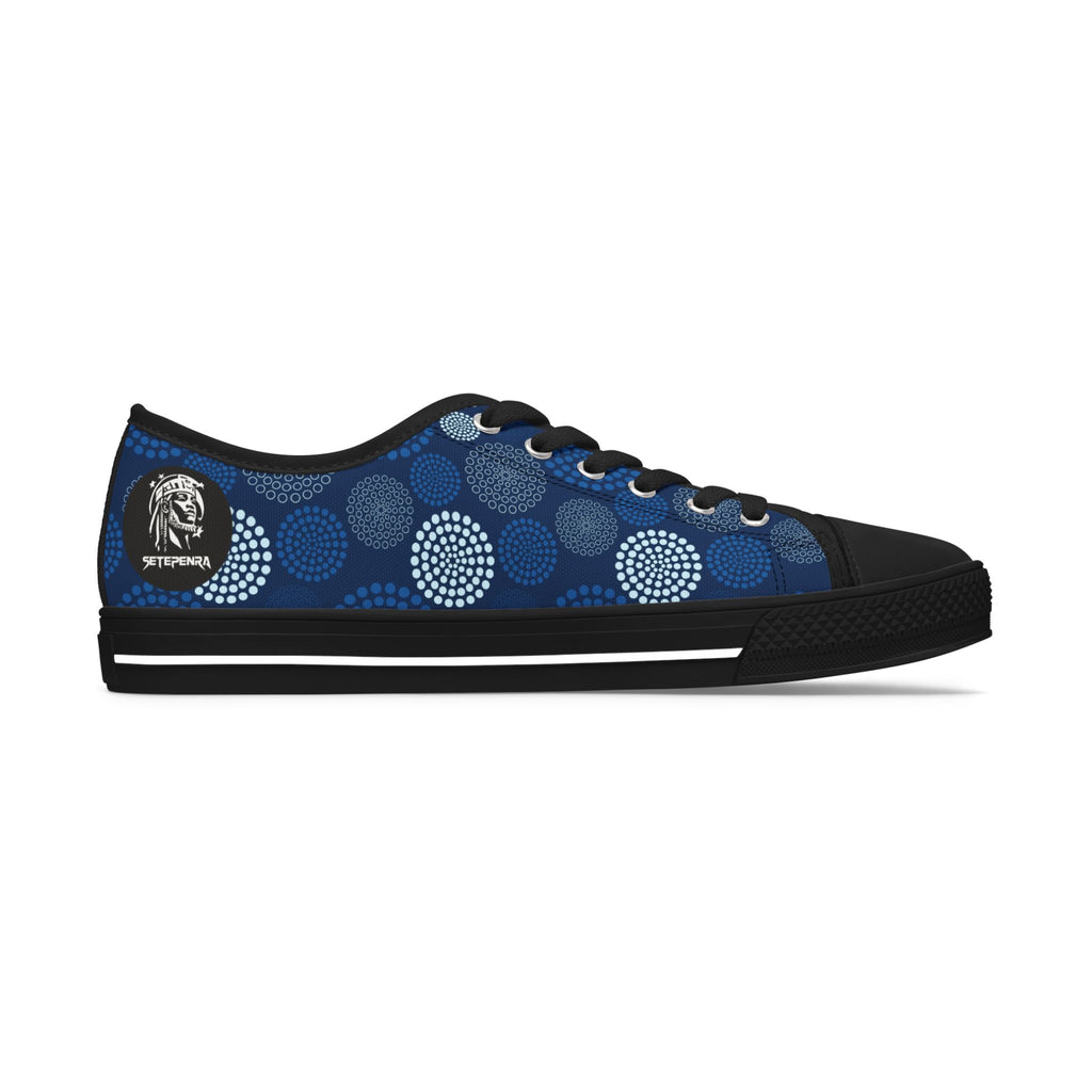 Kaleido Blue Women's Low Top Sneakers