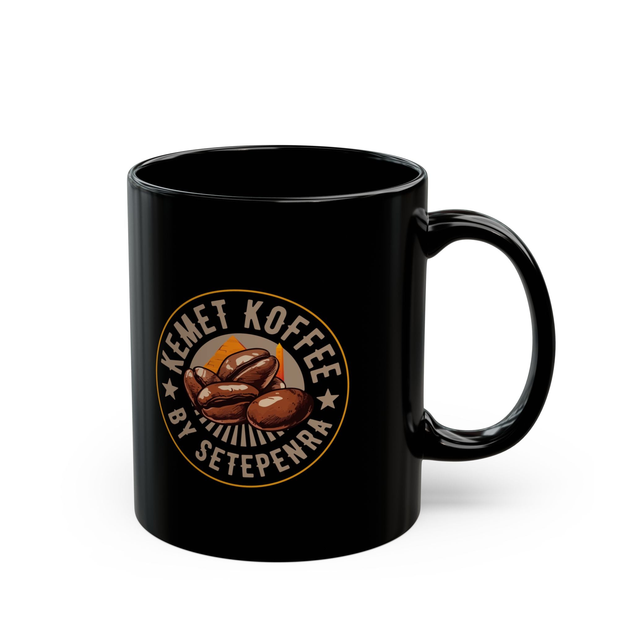 Kemet Koffee By Setepenra Black Mug (11oz, 15oz)
