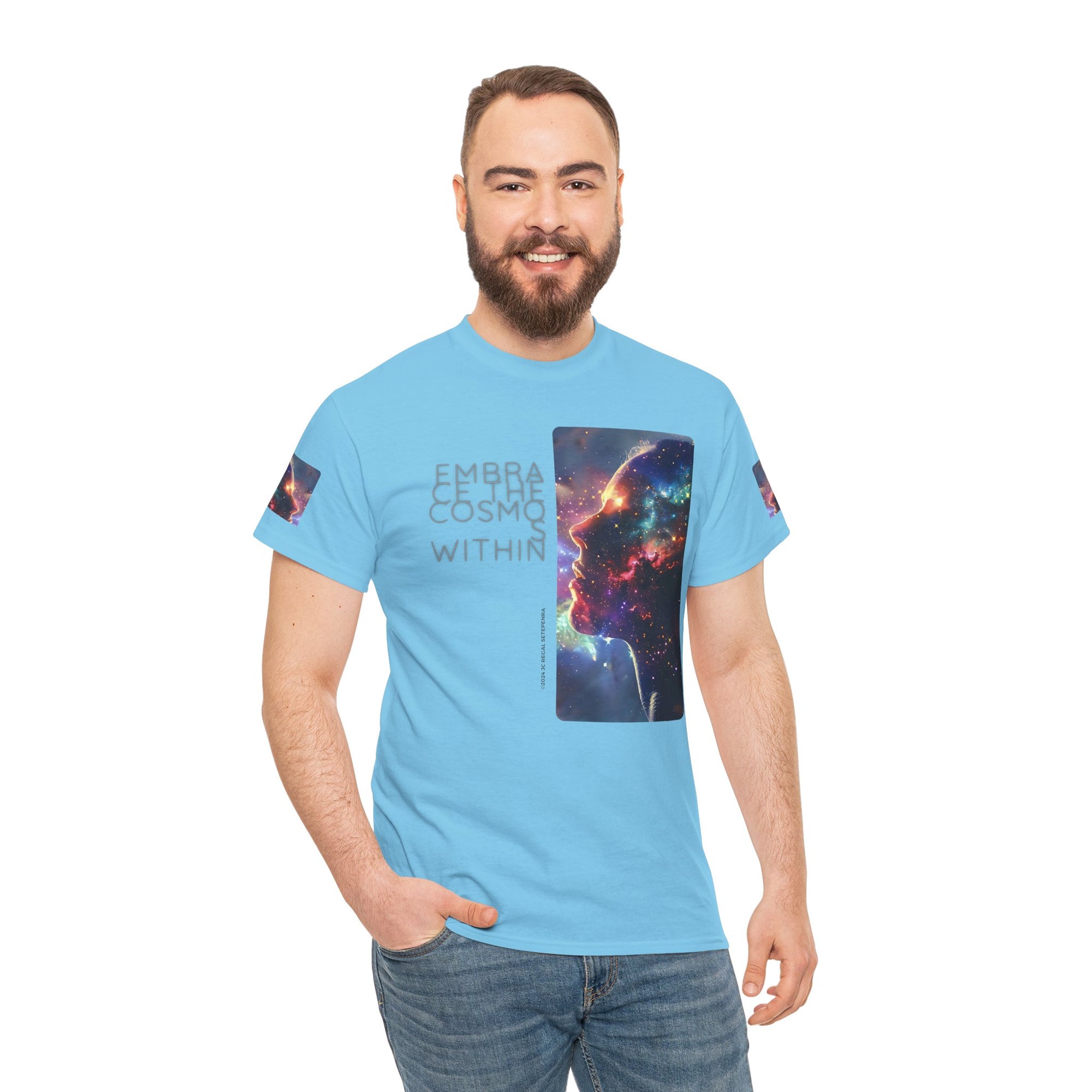 Embrace The Cosmos Within Unisex Heavy Cotton Tee