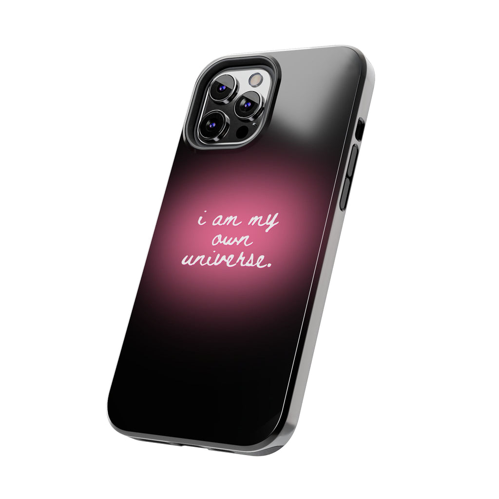 I Am My Own Universe — Pink Glow Protective Cover Tough Phone Case