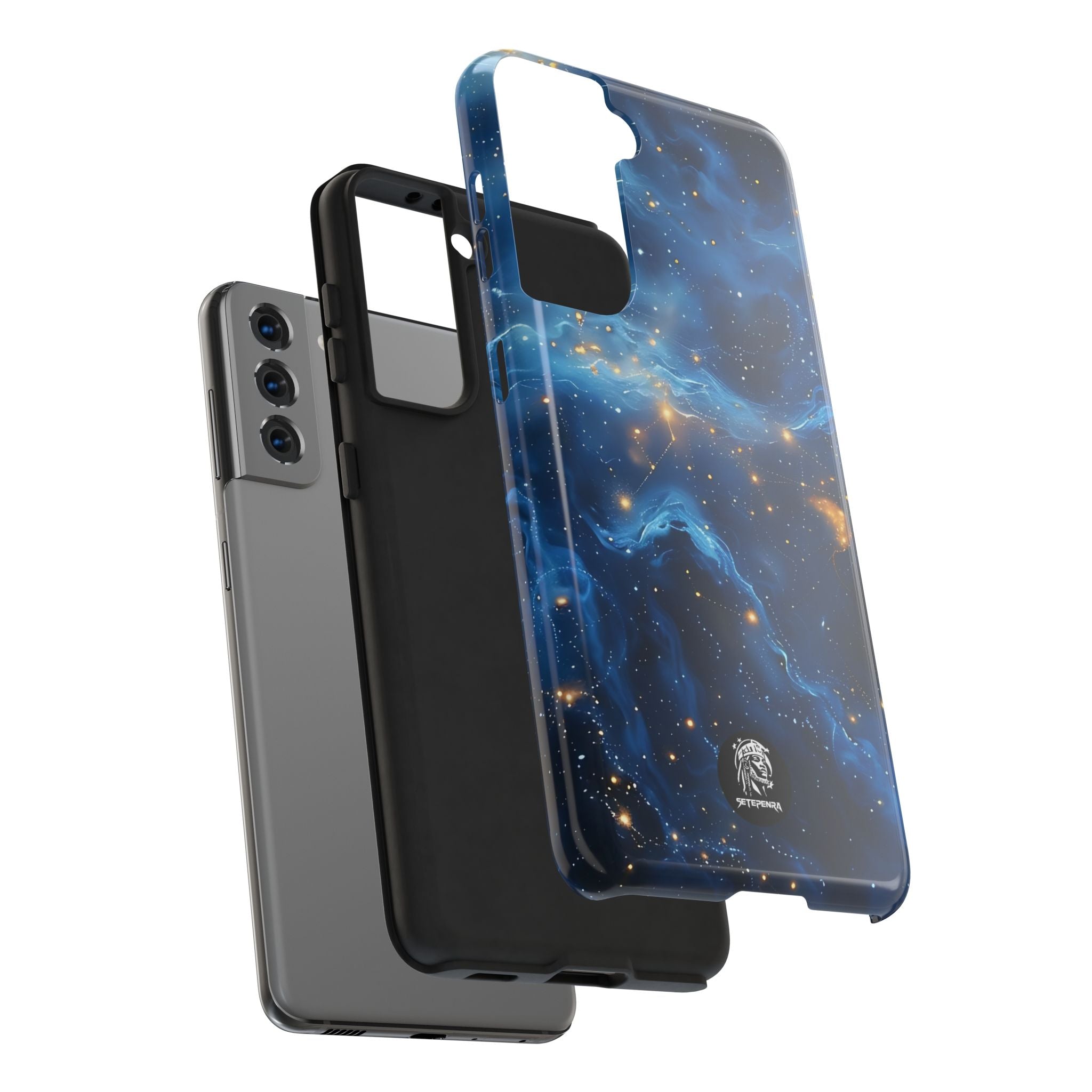 Blue Cosmos Tough Phone Case (For iPhone, Galaxy & More)