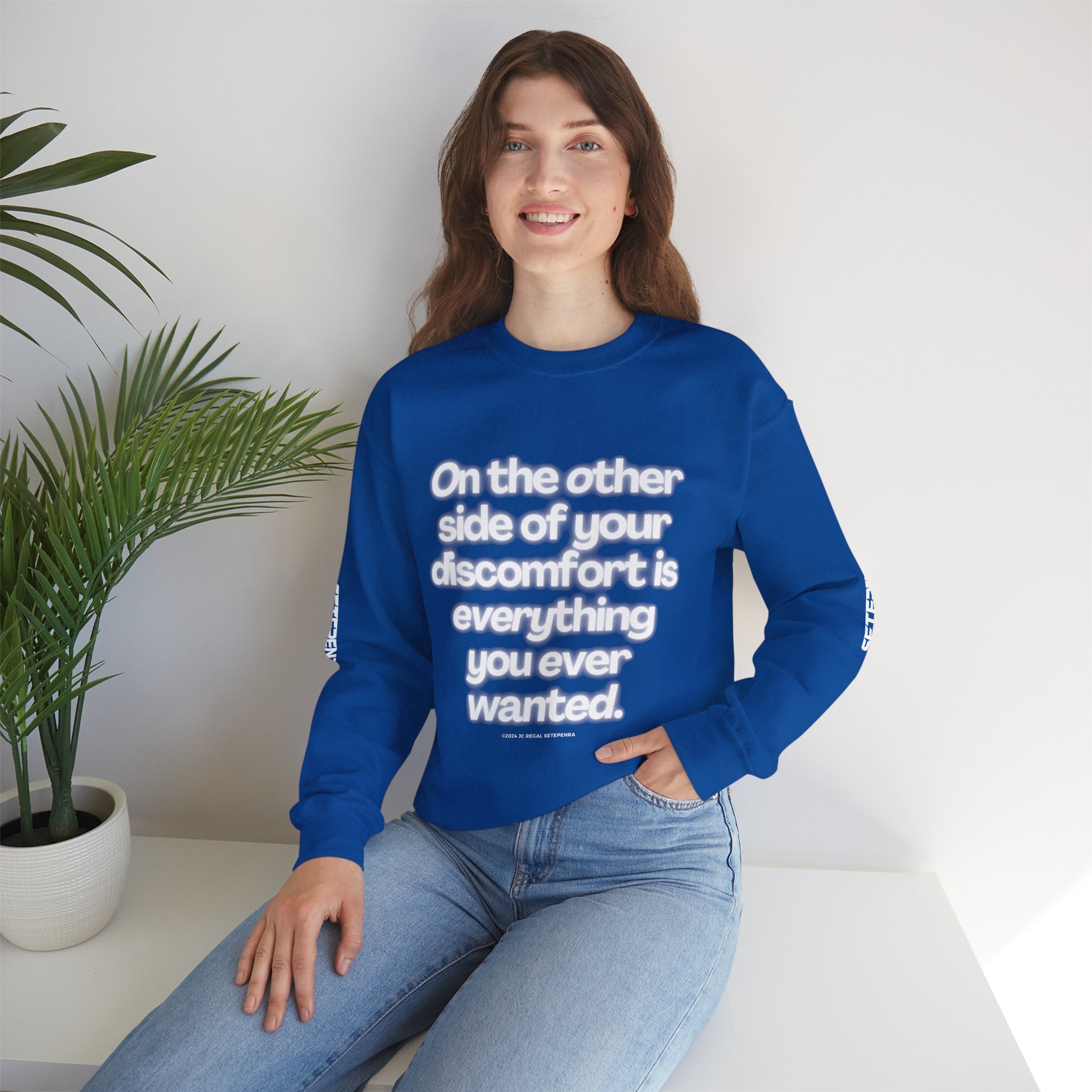 On The Other Side Unisex Heavy Blend™ Crewneck Sweatshirt SETEPENRA Sweatshirt.