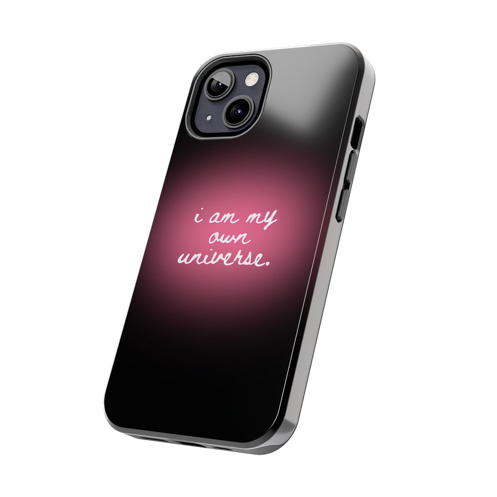 I Am My Own Universe — Pink Glow Protective Cover Tough Phone Case