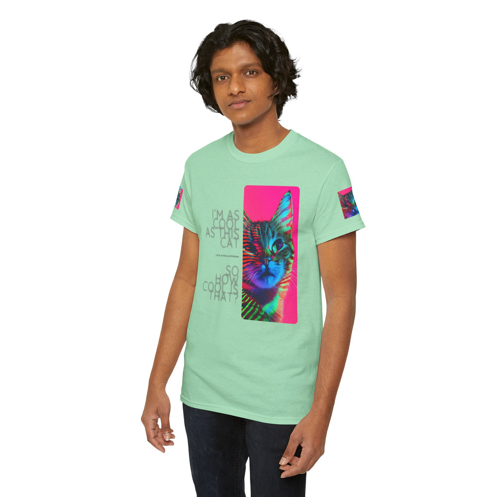 Cool Cat (Whiskers 2) Unisex Heavy Cotton Tee
