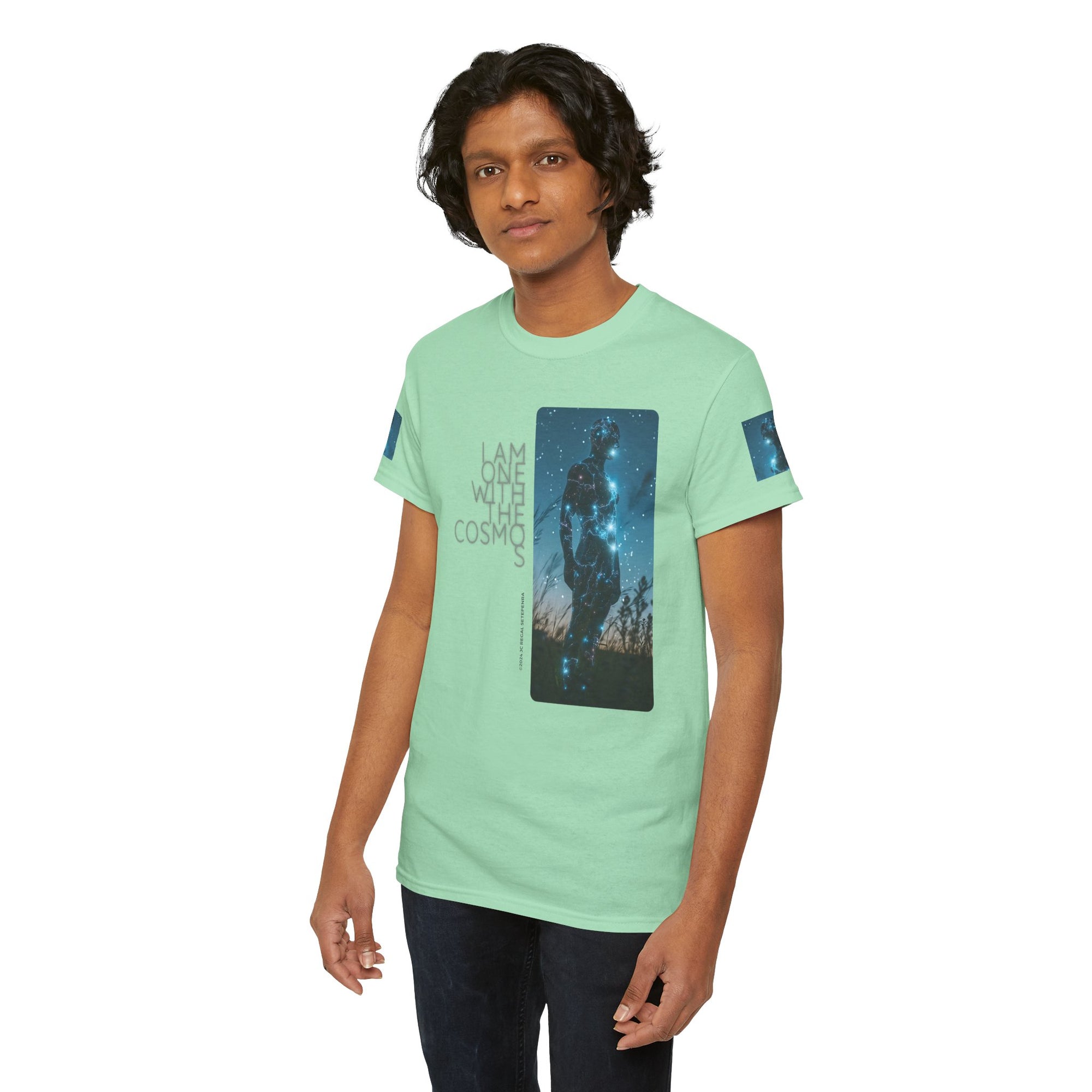 One With The Cosmos Unisex Heavy Cotton Tee