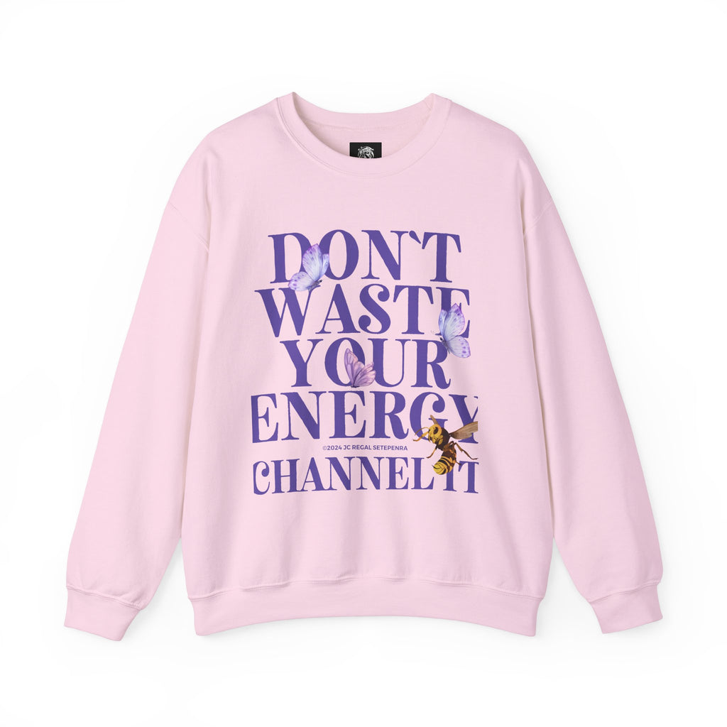 Channel It Unisex Heavy Blend™ Crewneck Sweatshirt (Purple Print) SETEPENRA Sweatshirt.
