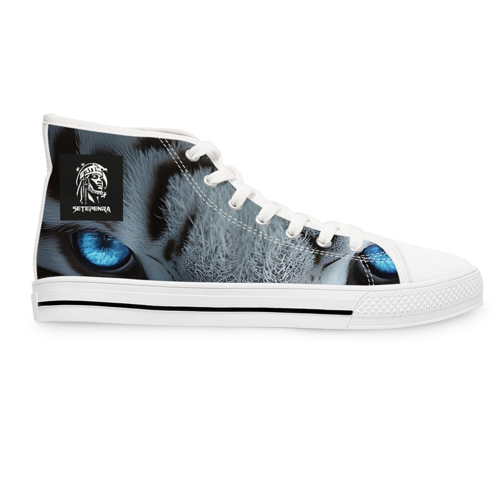 Primal Power Women's High Top Sneakers - White Tiger (2nd Edition) SETEPENRA Shoes.
