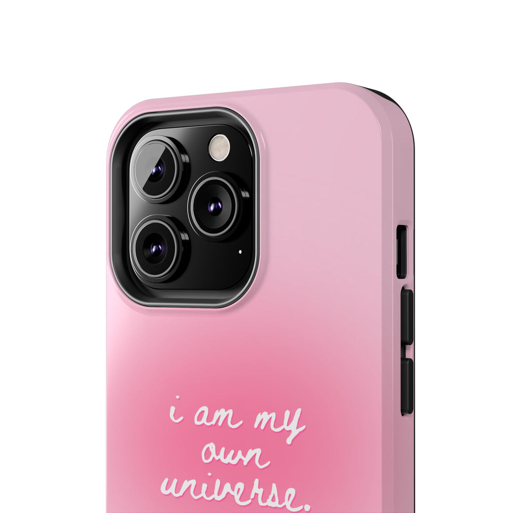 I Am My Own Universe Tough Phone Case (For iPhone, Galaxy & More) - Light Pink