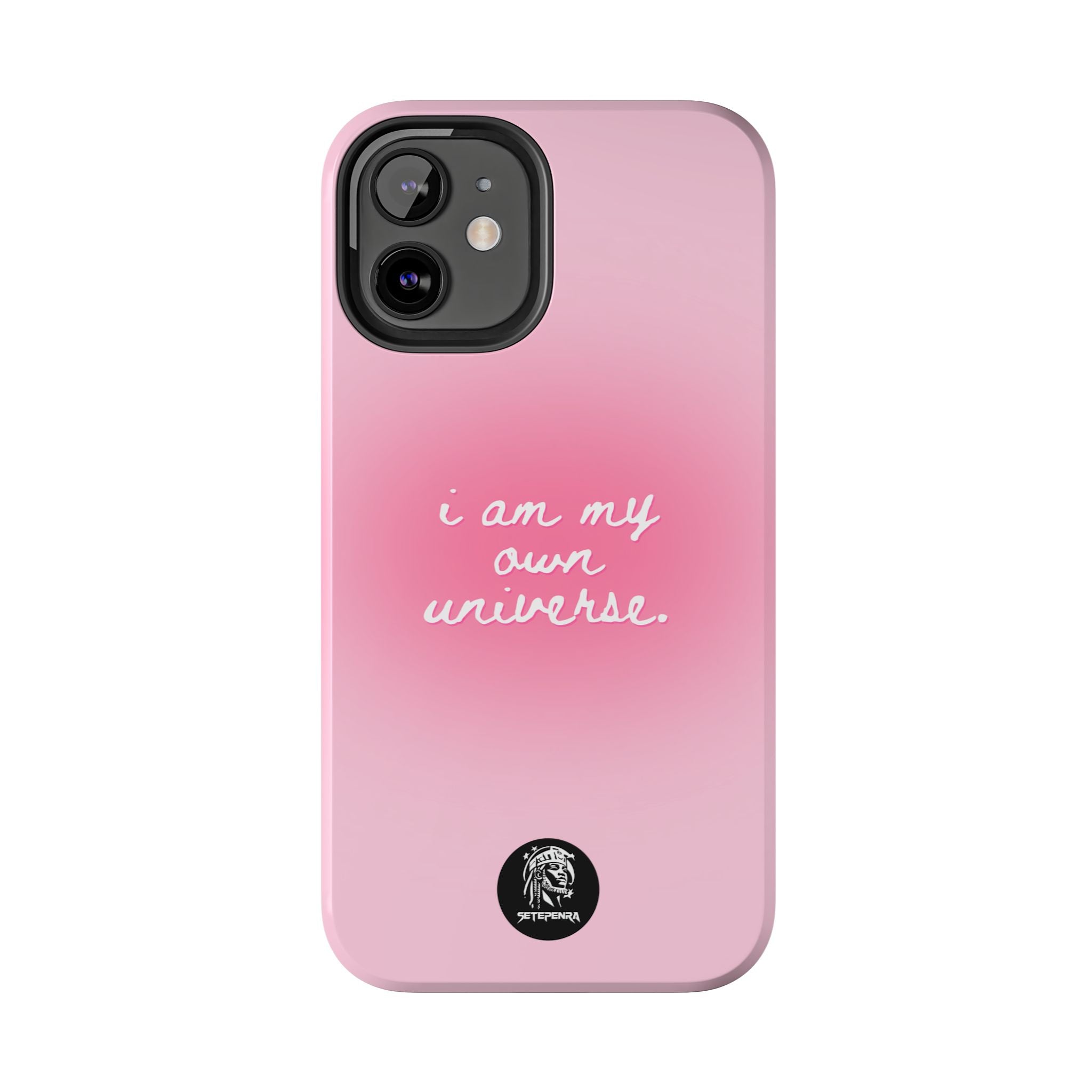 I Am My Own Universe Tough Phone Case (For iPhone, Galaxy & More) - Light Pink