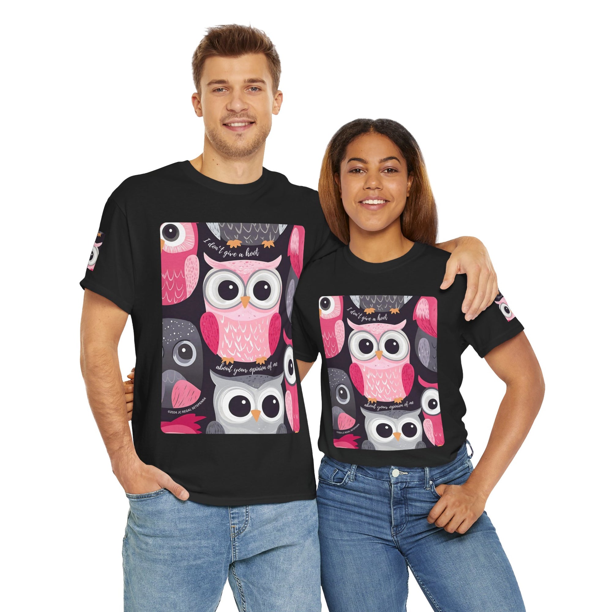 Don't Give A Hoot Unisex Heavy Cotton Tee