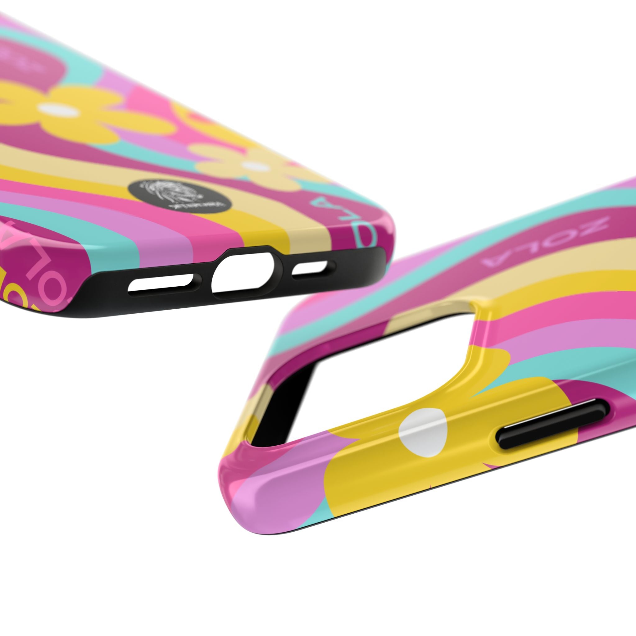 Zola Tough Phone Case (For iPhone, Galaxy & More) - Pink Wave
