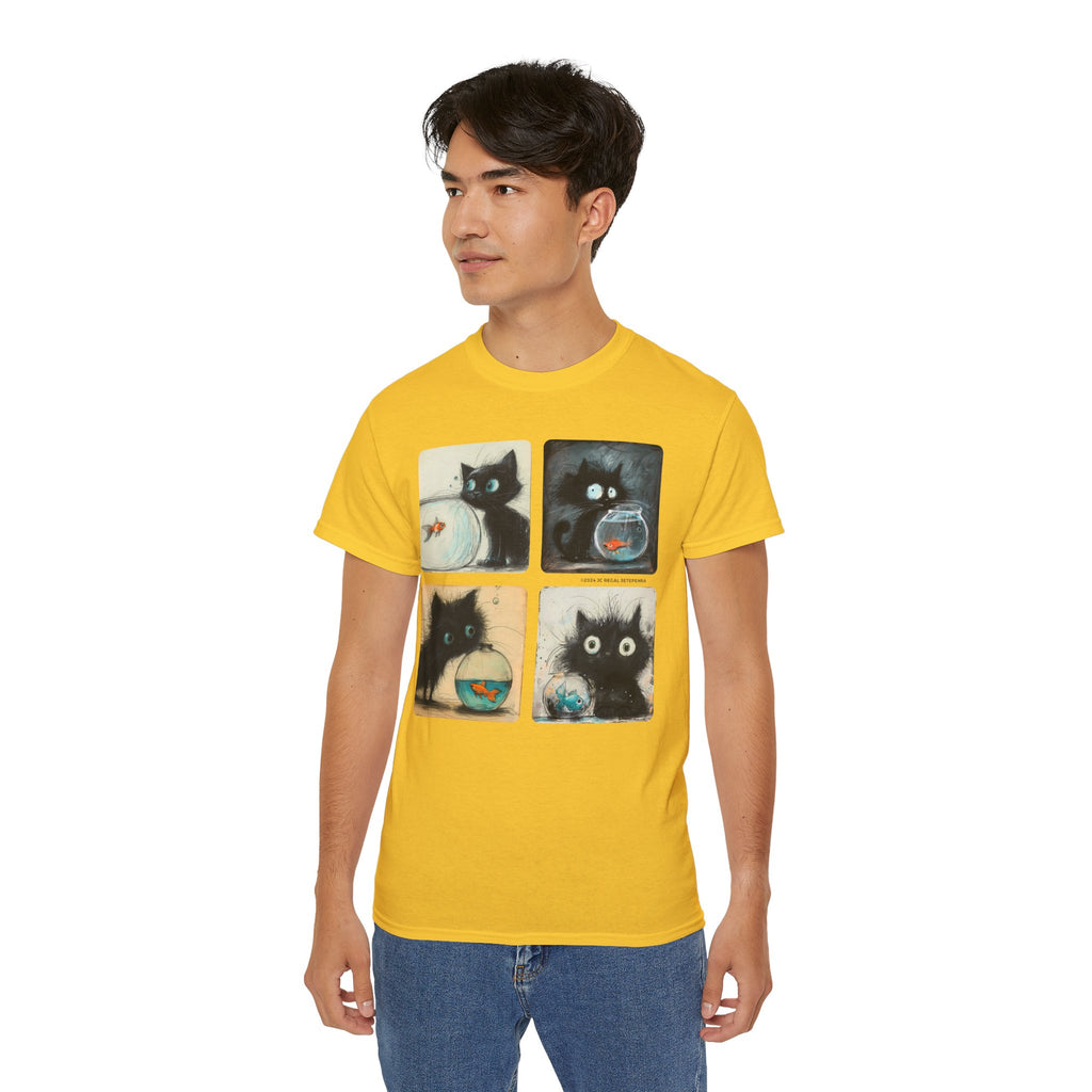 Fishy Kitty Unisex Ultra Cotton Tee SETEPENRA T-Shirt.