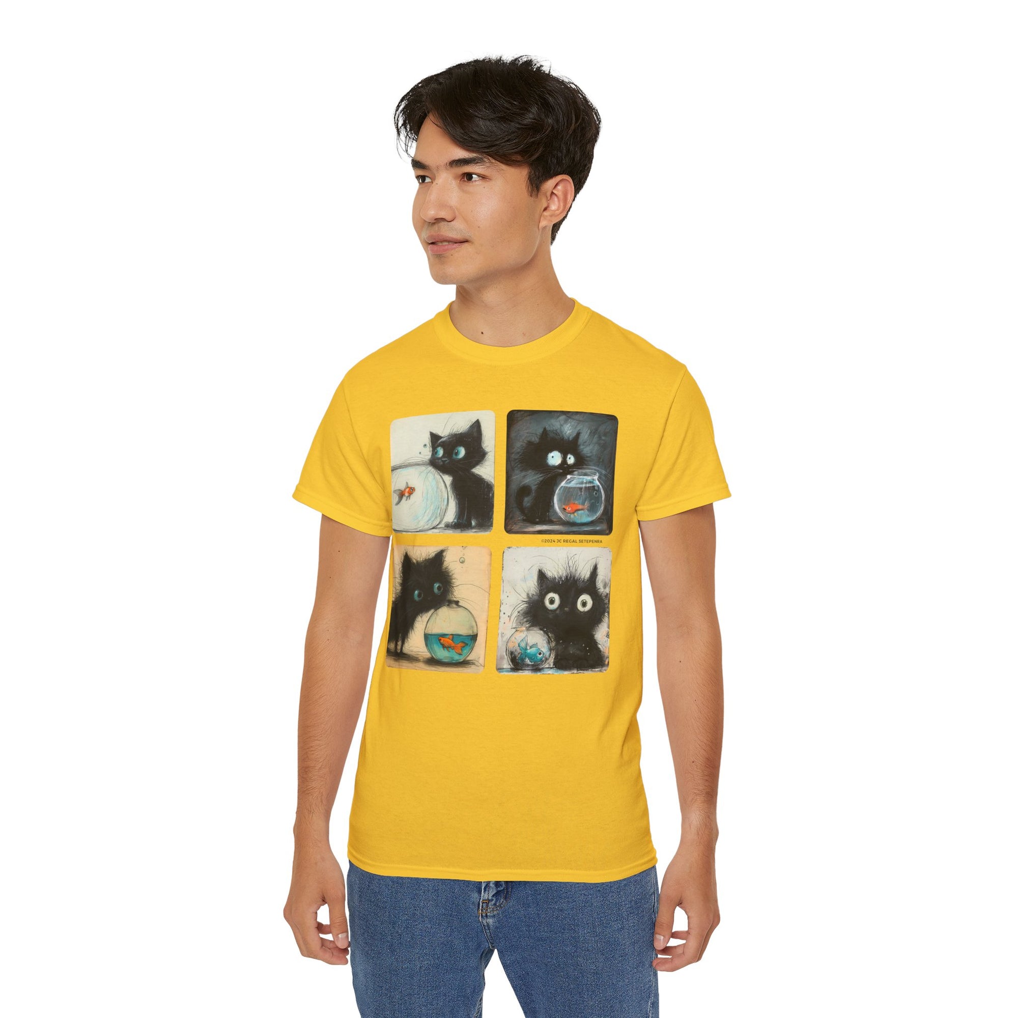 Fishy Kitty Unisex Ultra Cotton Tee SETEPENRA T-Shirt.