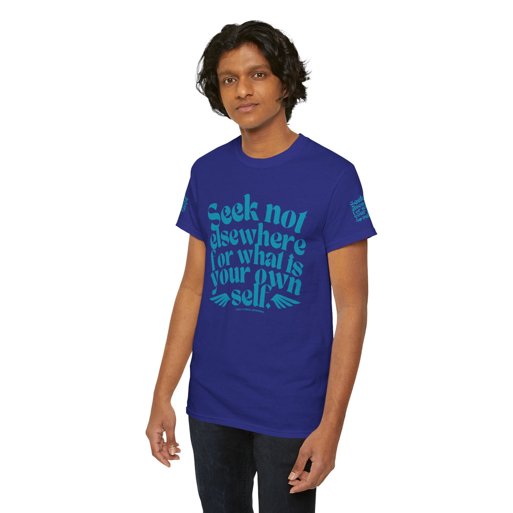 Seek Not Elsewhere (Aqua Edition) Unisex Heavy Cotton Tee