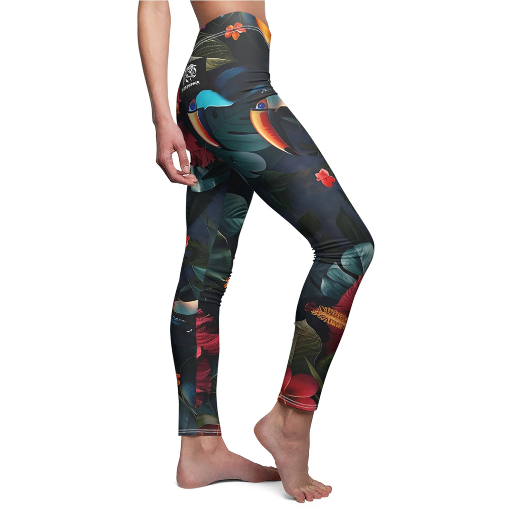 Tropican Retreat (Scene 1) Women's Cut & Sew Casual Leggings SETEPENRA All Over Prints.
