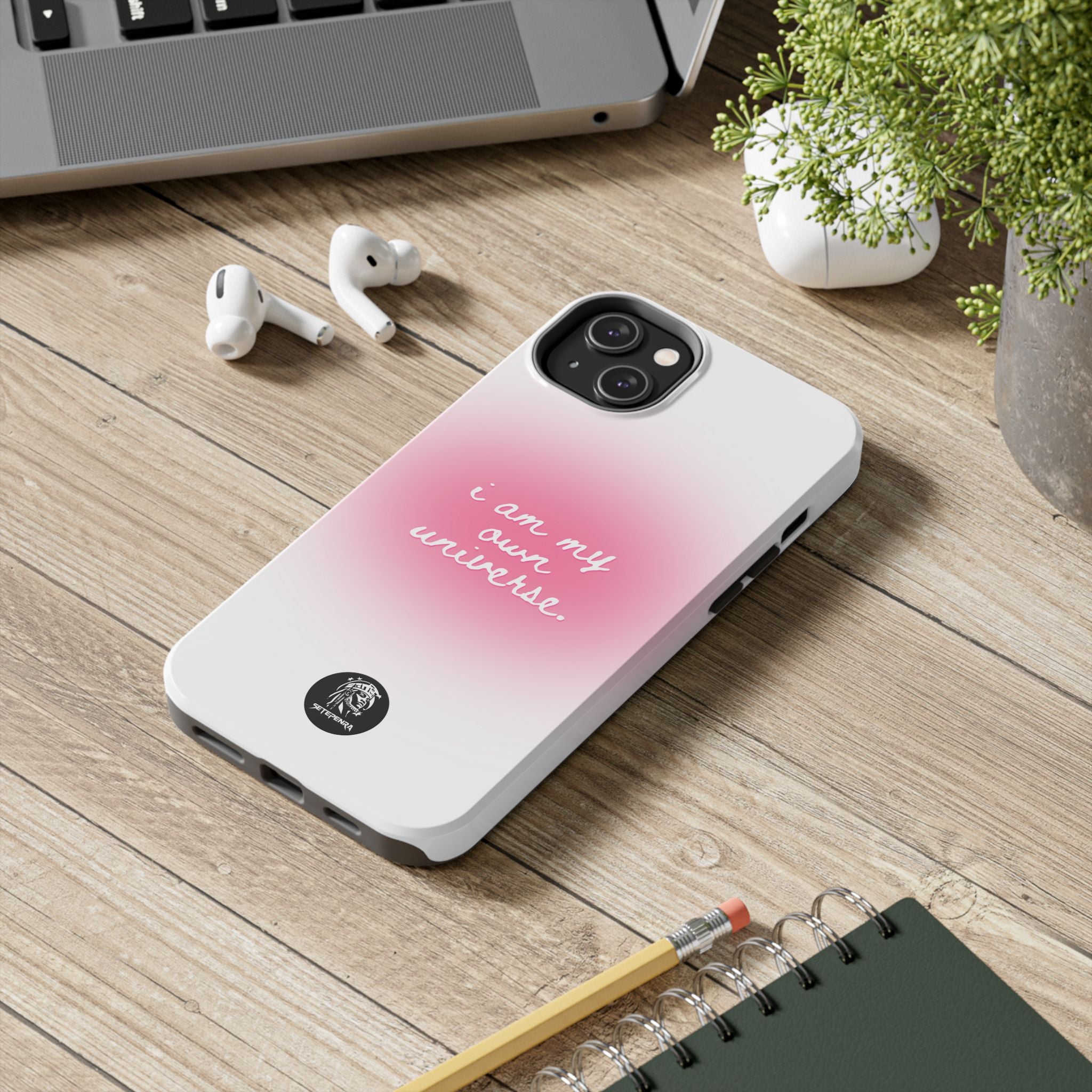 I Am My Own Universe Tough Phone Case (For iPhone, Galaxy & More) - White