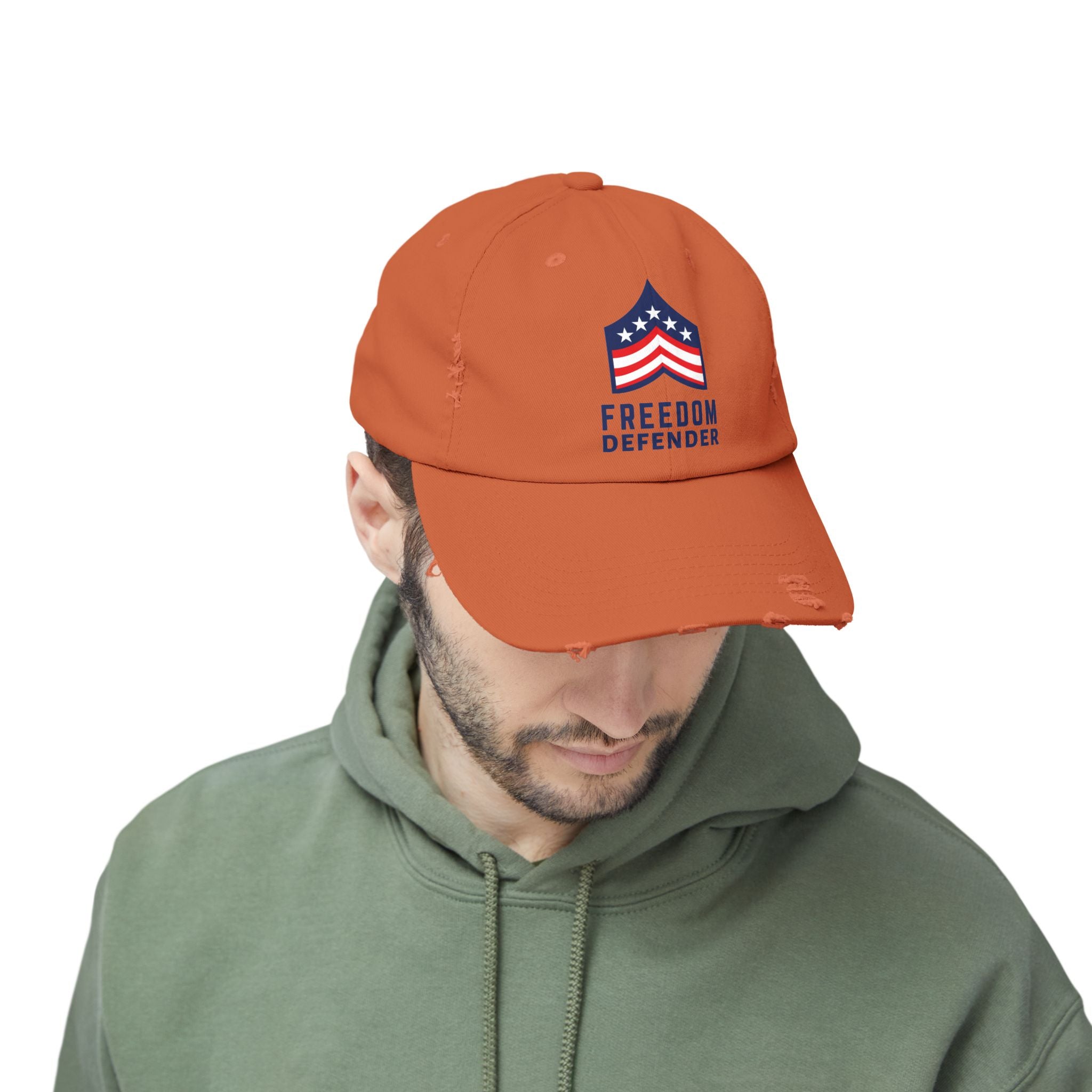 Freedom Defender Unisex Distressed Cap