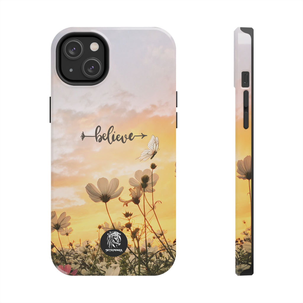 Believe Tough Phone Case (For iPhone, Galaxy & More) - Aesthetic Flower