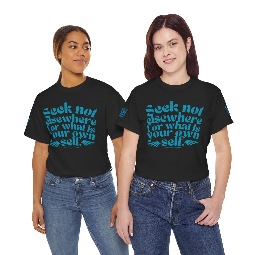 Seek Not Elsewhere (Aqua Edition) Unisex Heavy Cotton Tee