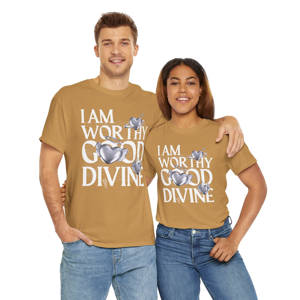 I AM WORTHY GOOD DIVINE Unisex Heavy Cotton Tee