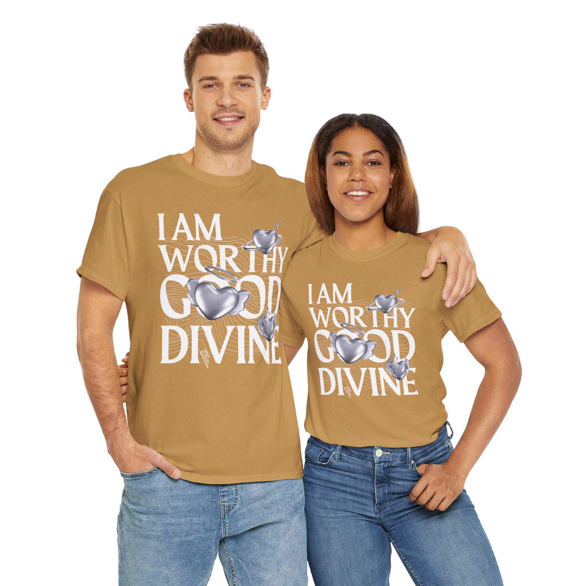 I AM WORTHY GOOD DIVINE Unisex Heavy Cotton Tee