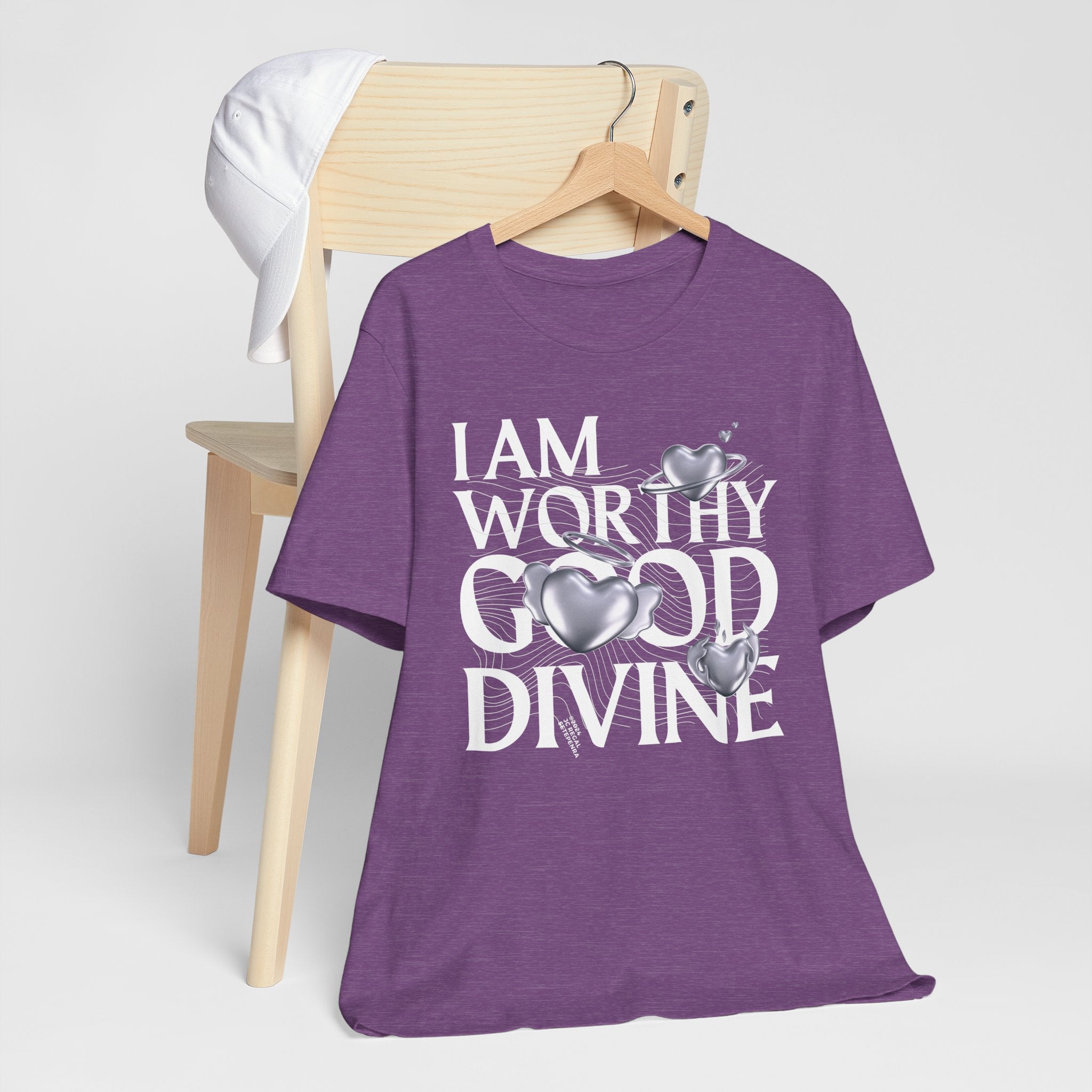 I AM WORTHY GOOD DIVINE Unisex Jersey Short Sleeve Tee