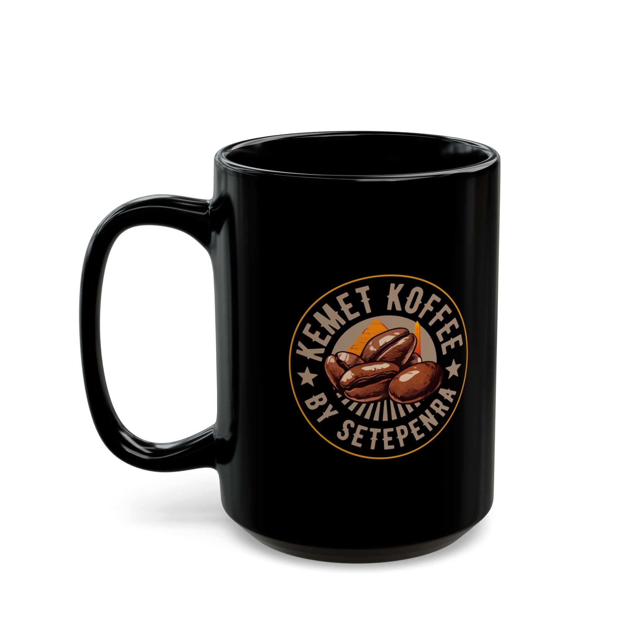 Kemet Koffee By Setepenra Black Mug (11oz, 15oz)